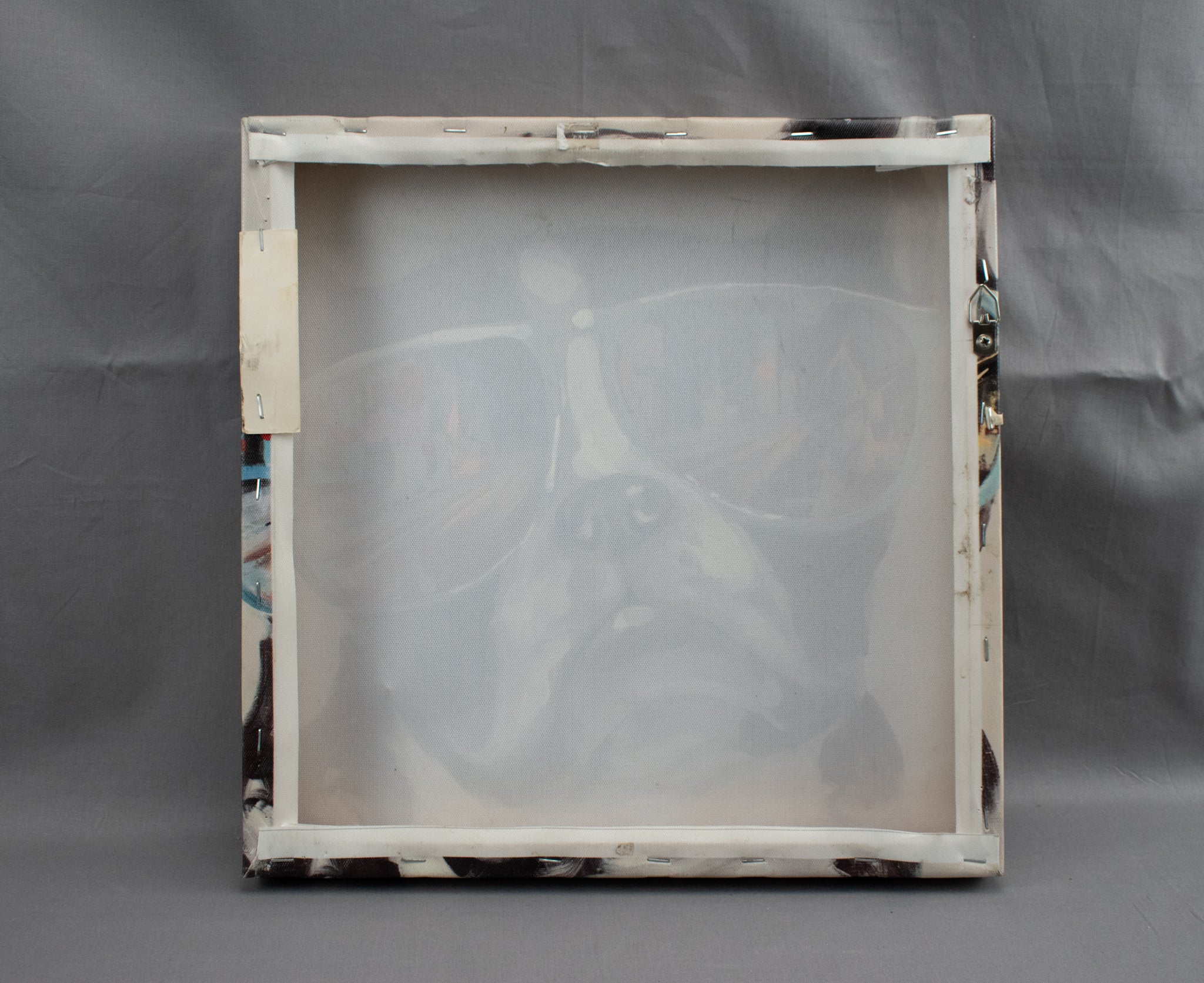 Trippy Dog Canvas Artwork Used 13x13 Mixed Color Animal Decor Dog Wearing Sunglasses