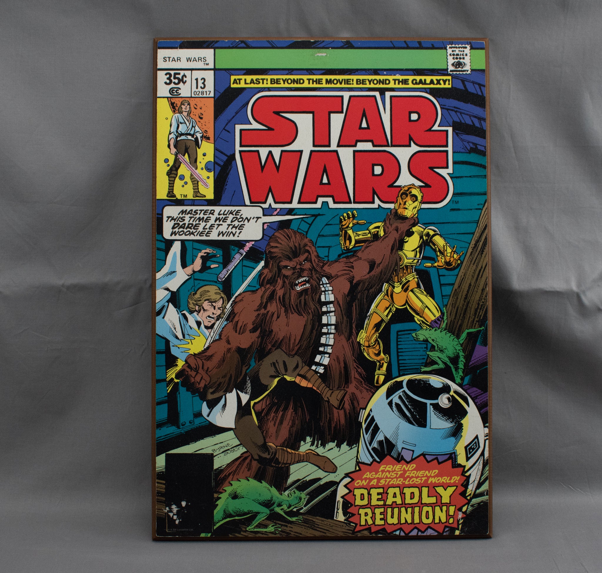 Star Wars Comic Art Issue 13 Wood Plaque Home Decor 13x19