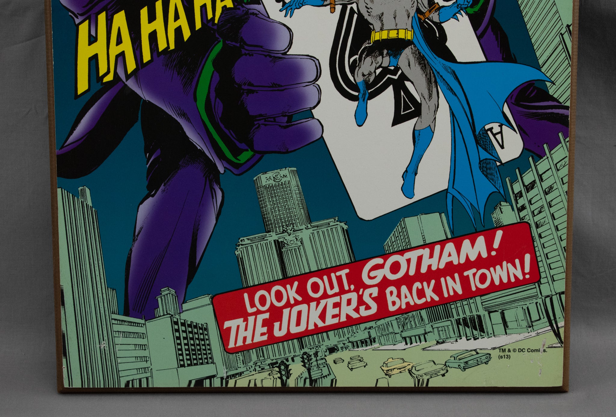 Batman Art Cover Wood Plaque Home Decorative 13x19 The Joker