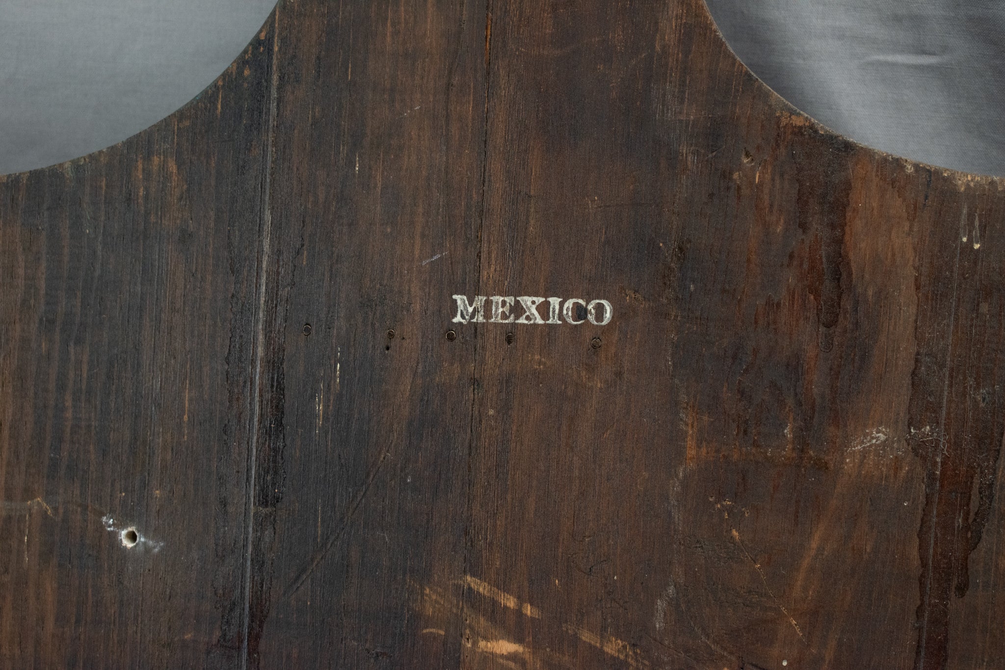 Sword And Shield Wood Display Mexico Vintage 36x19 Used