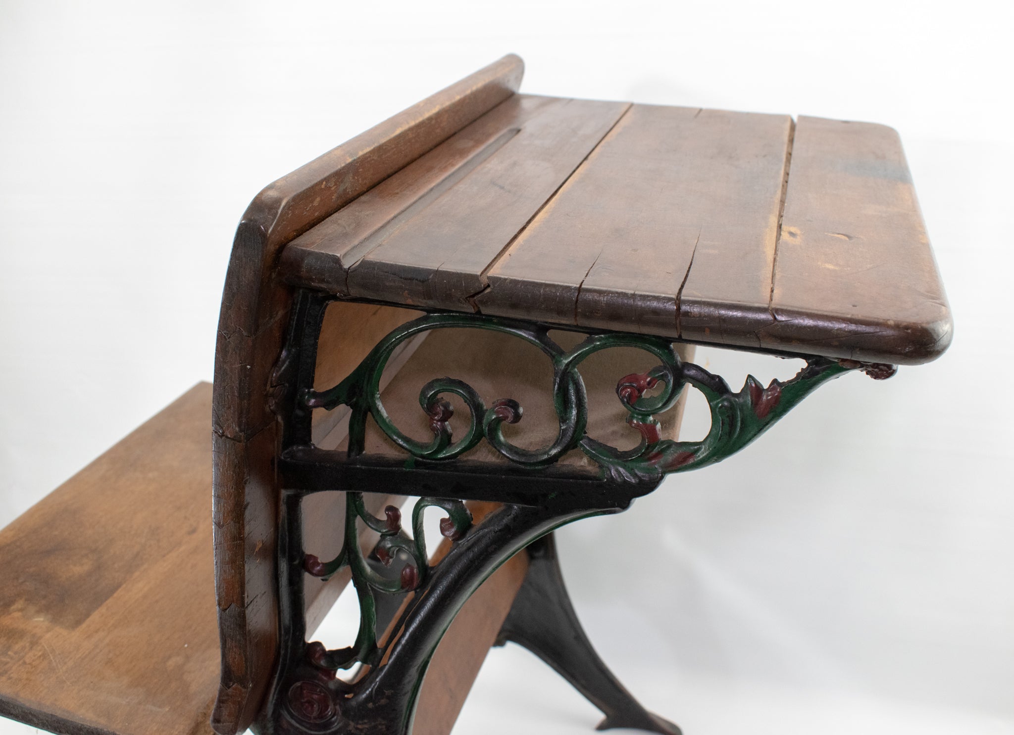 Elijah Haney Folding School Desk Pat. Sept. 18th 1888 Haney School Furniture Co. Vintage