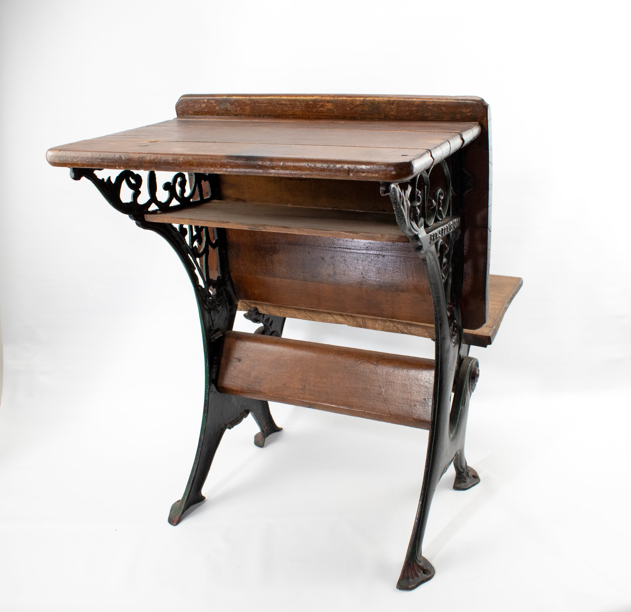 Elijah Haney Folding School Desk Pat. Sept. 18th 1888 Haney School Furniture Co. Vintage
