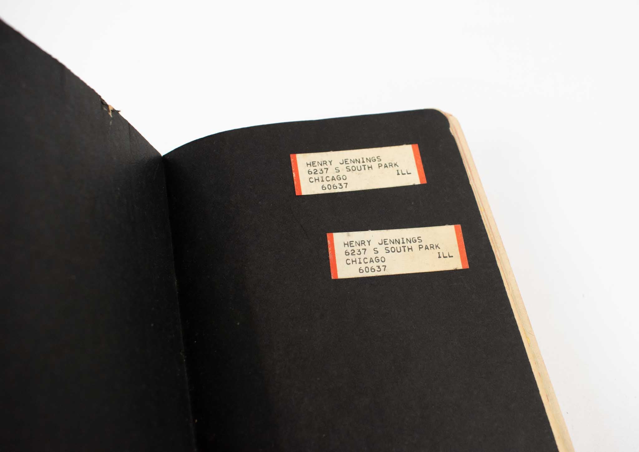 Old Bible Illustrated Soft Cover Bible 4x6 Black Book Used Mid Century