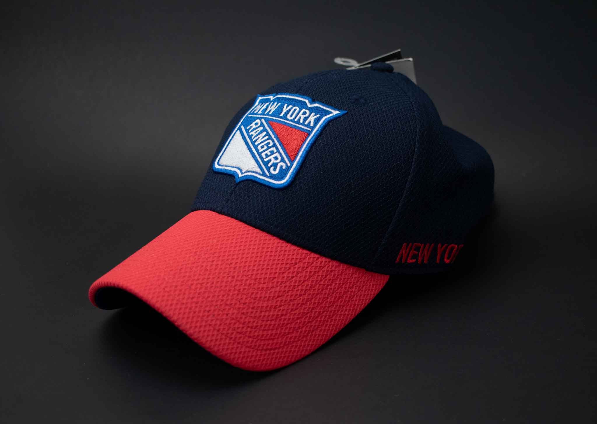 New York Rangers Hat Flex fit NFL Adidas Flex Cap NEW S/M Mens Blue NHL