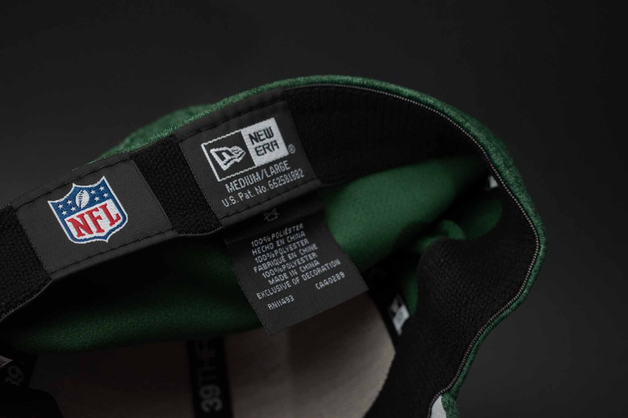 New York Jets Mens Hat 39 Thirty New Era Apparel Authentic Medium Large NFL