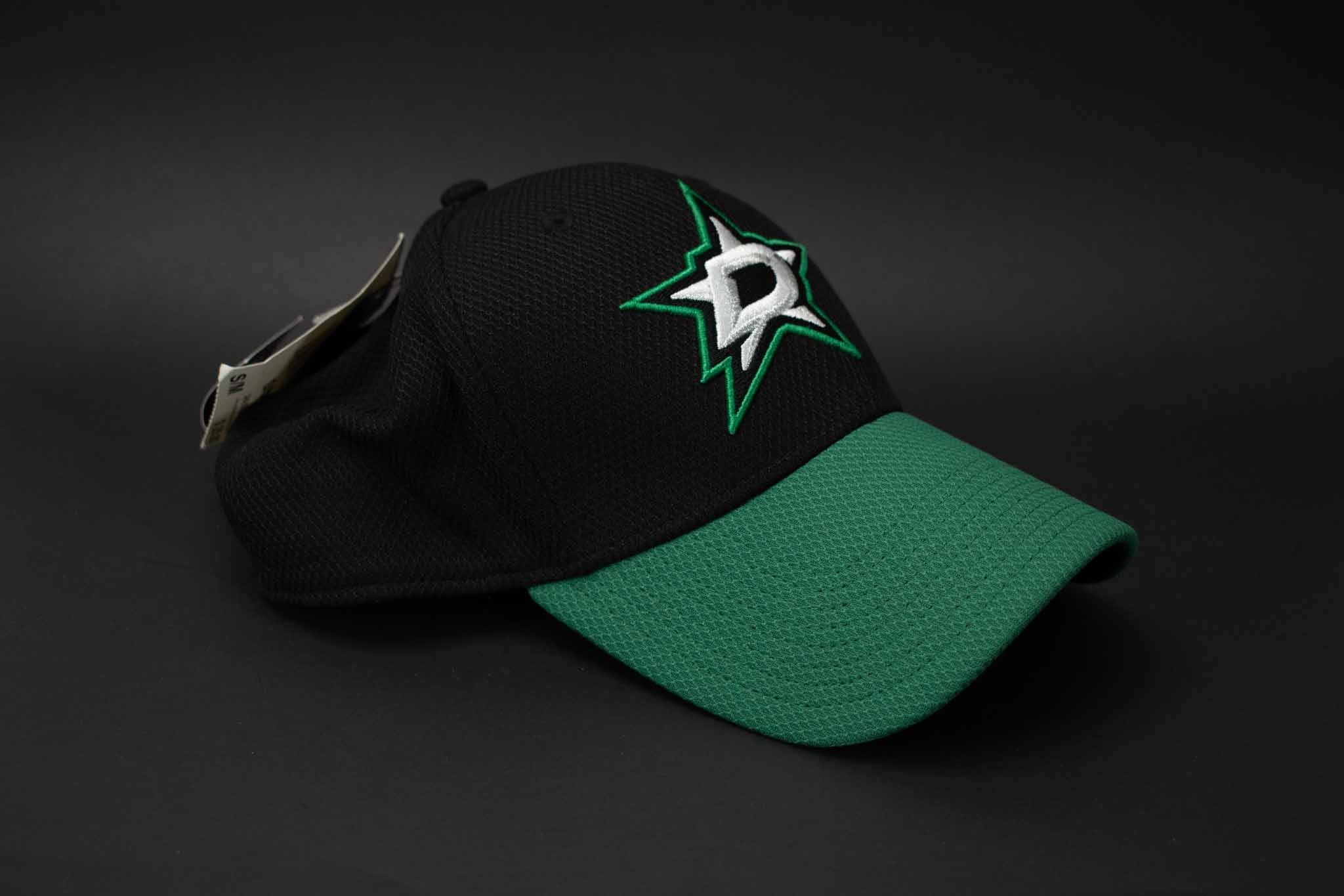 Adidas NHL Dallas Stars Hat Fitted Flex Fit Small Medium Flex Hockey Mens Adult Black
