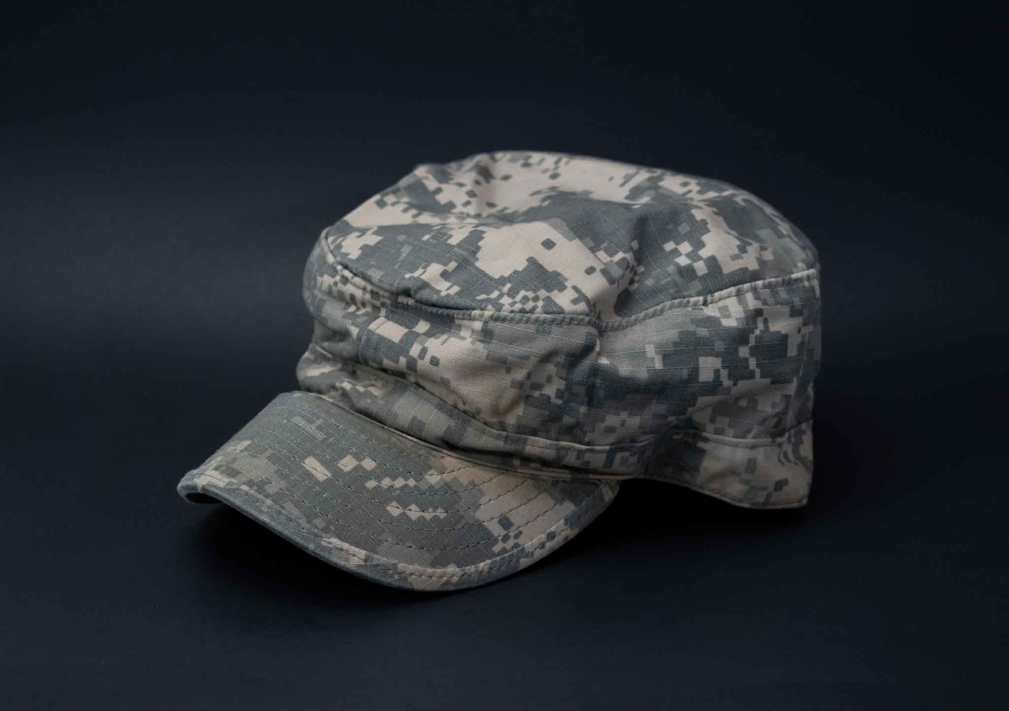 Army PC Military Patrol Cap Digital Camo Adult 7 5/8 Used Hat Headgear Cover