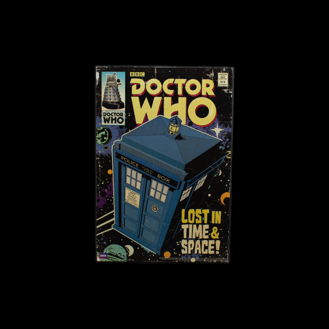 Doctor Who Lost in Time and Space Wood Plaque 13x19