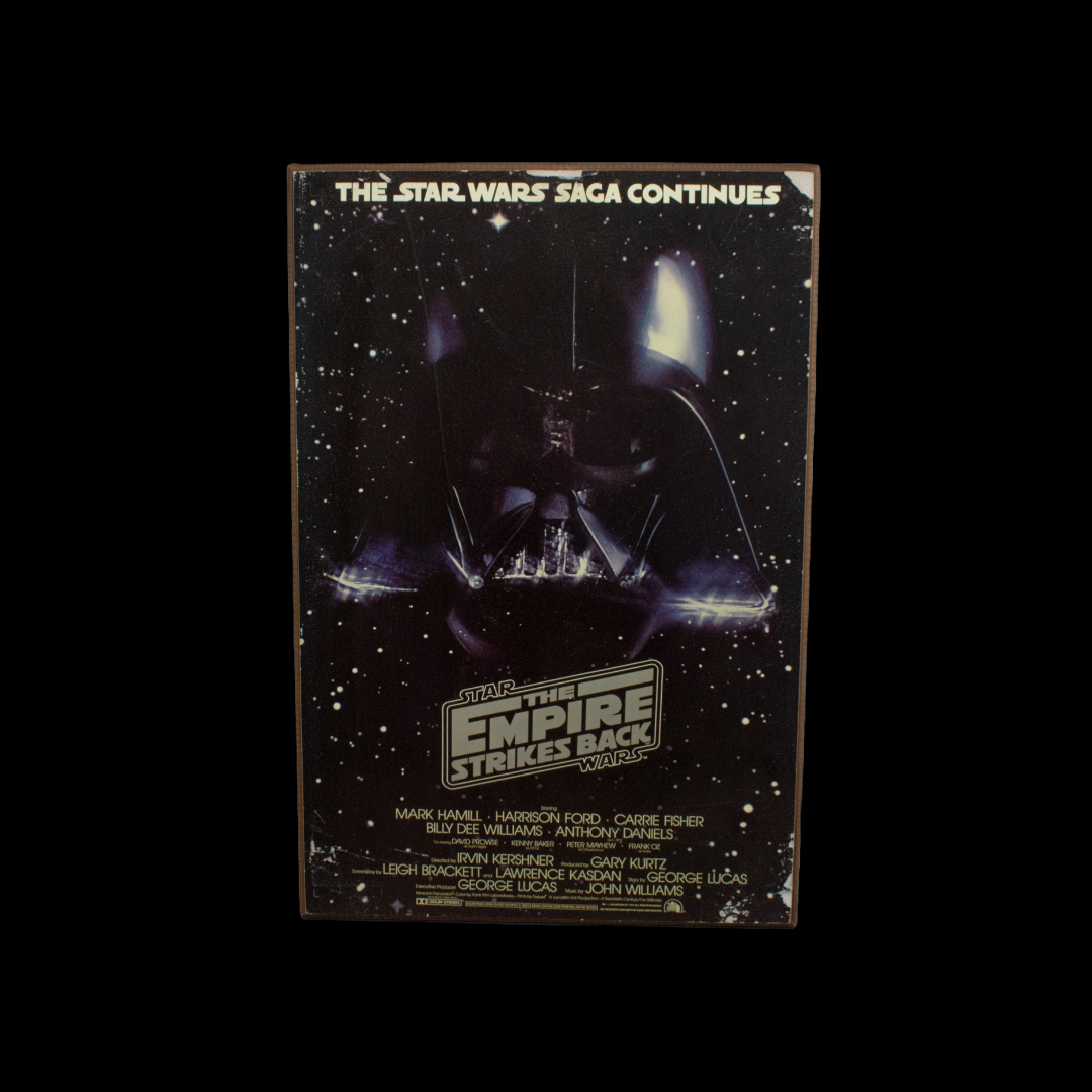 Star Wars Darth Vader Empires Strikes Back Wood Plaque Home Decor 13x19