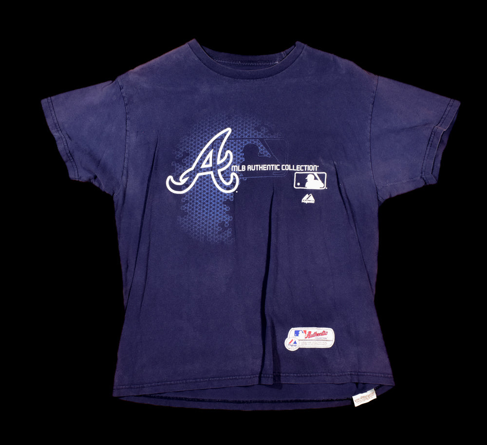 Atlanta Braves MLB Authentic Collection Baseball Mens T-Shirt Large Majestic Branded Used shirt