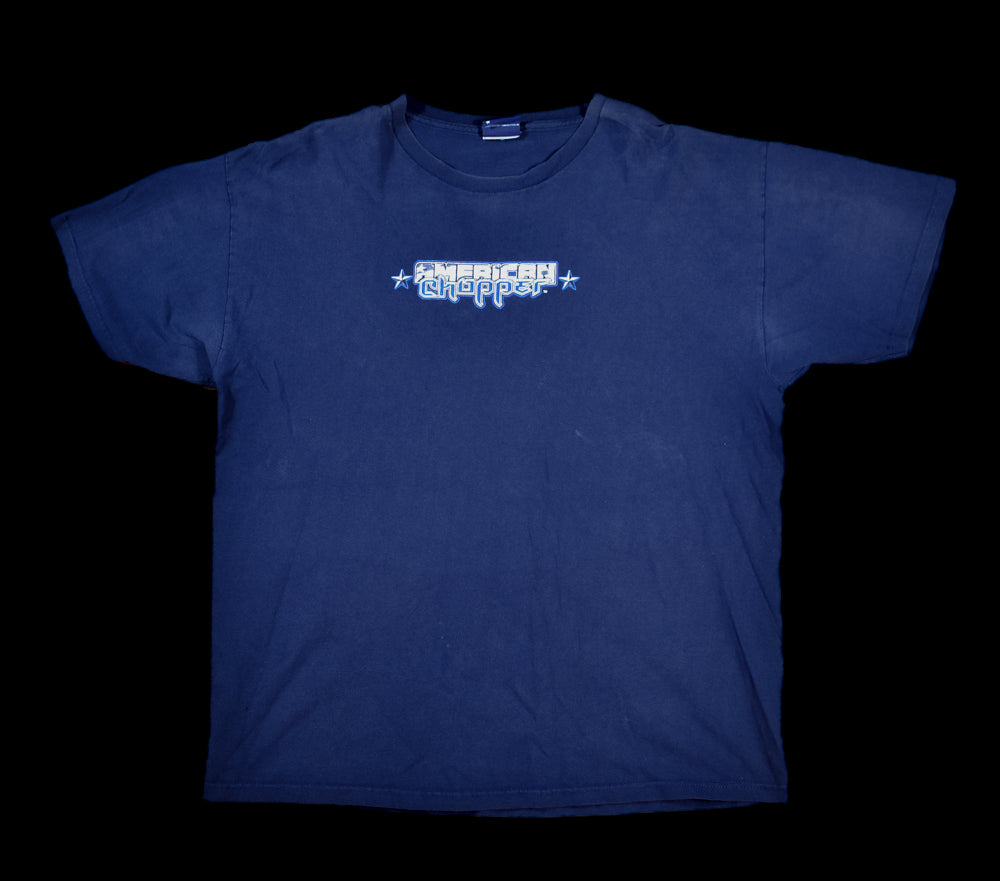 American Choppers Blue Men's T-Shirt Used Jet Bike Vintage choppers XL