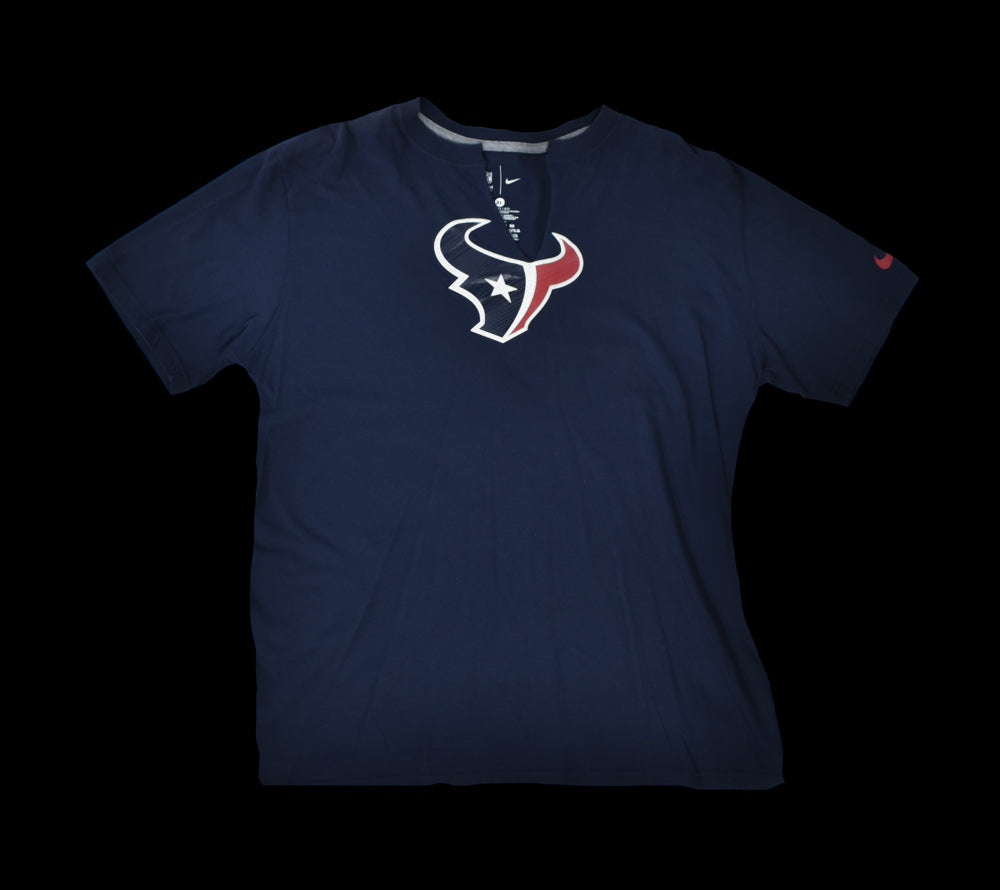 Houston Texans Mens T-Shirts XL Used NIKE CUT NET NFL FOOTBALL