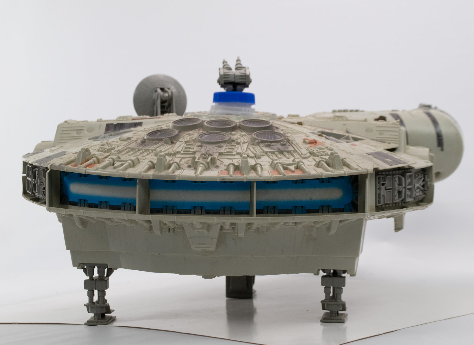 Star Wars Electronic Millennium Falcon 1995 Kenner Power of the Force Orange Used