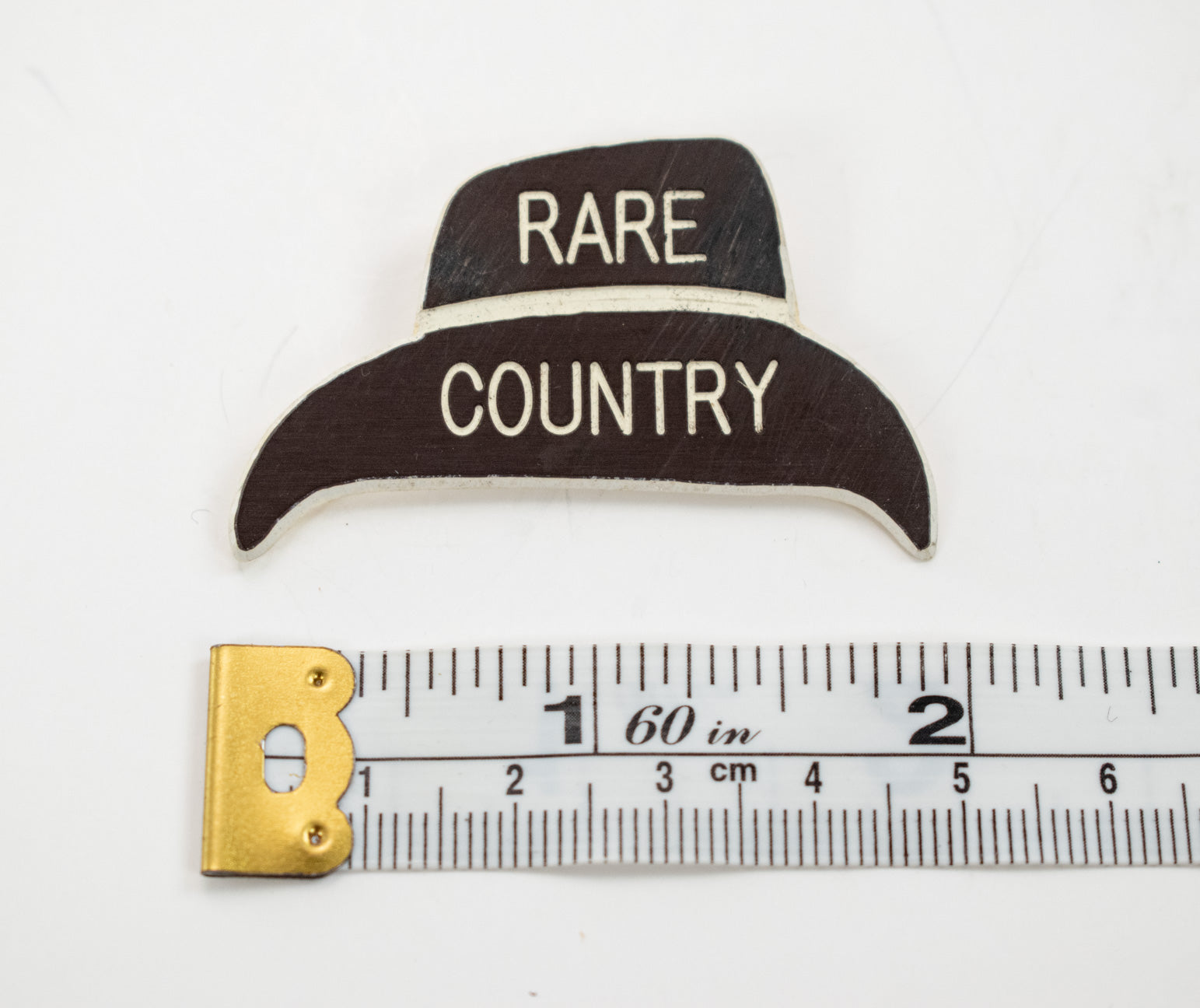 Rare Country Plastic Brooch Pin Collectible Vintage Pin Used Crown 2 inch