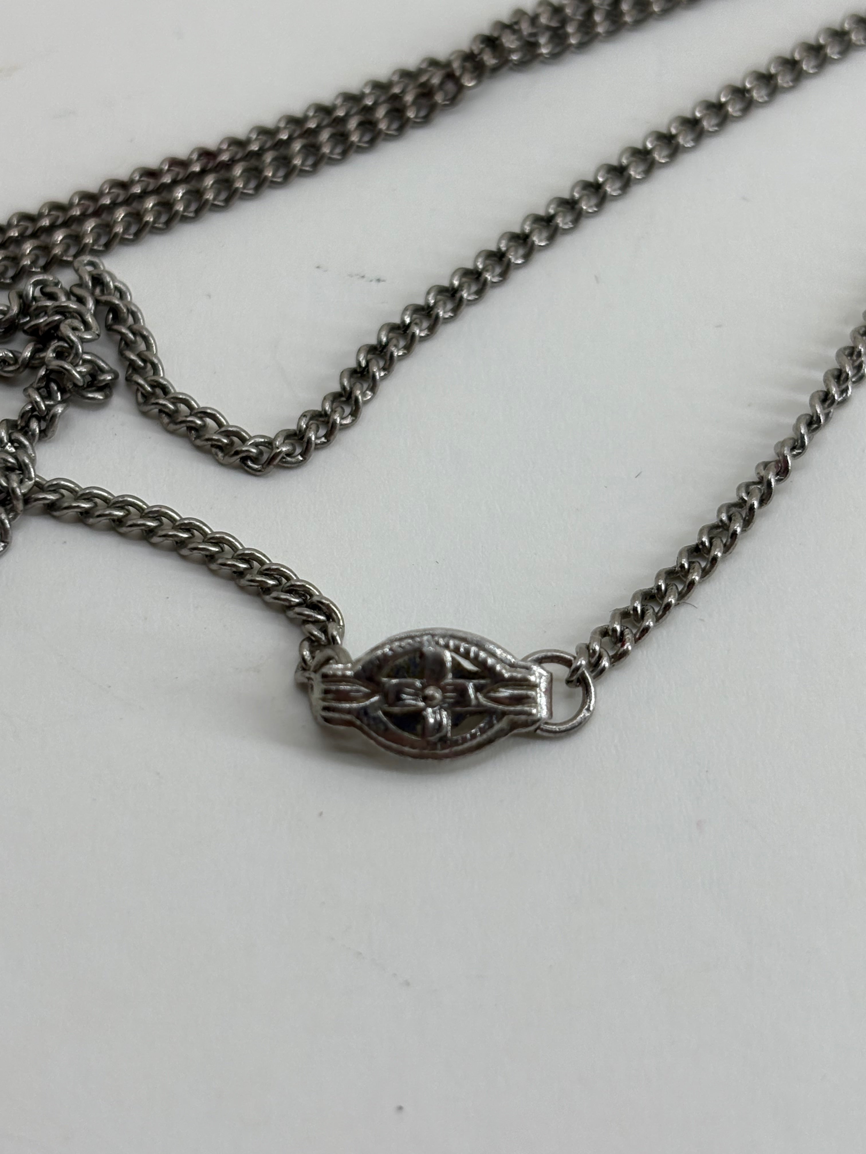 Vintage Mother of Pearl Style Necklace 13.5"