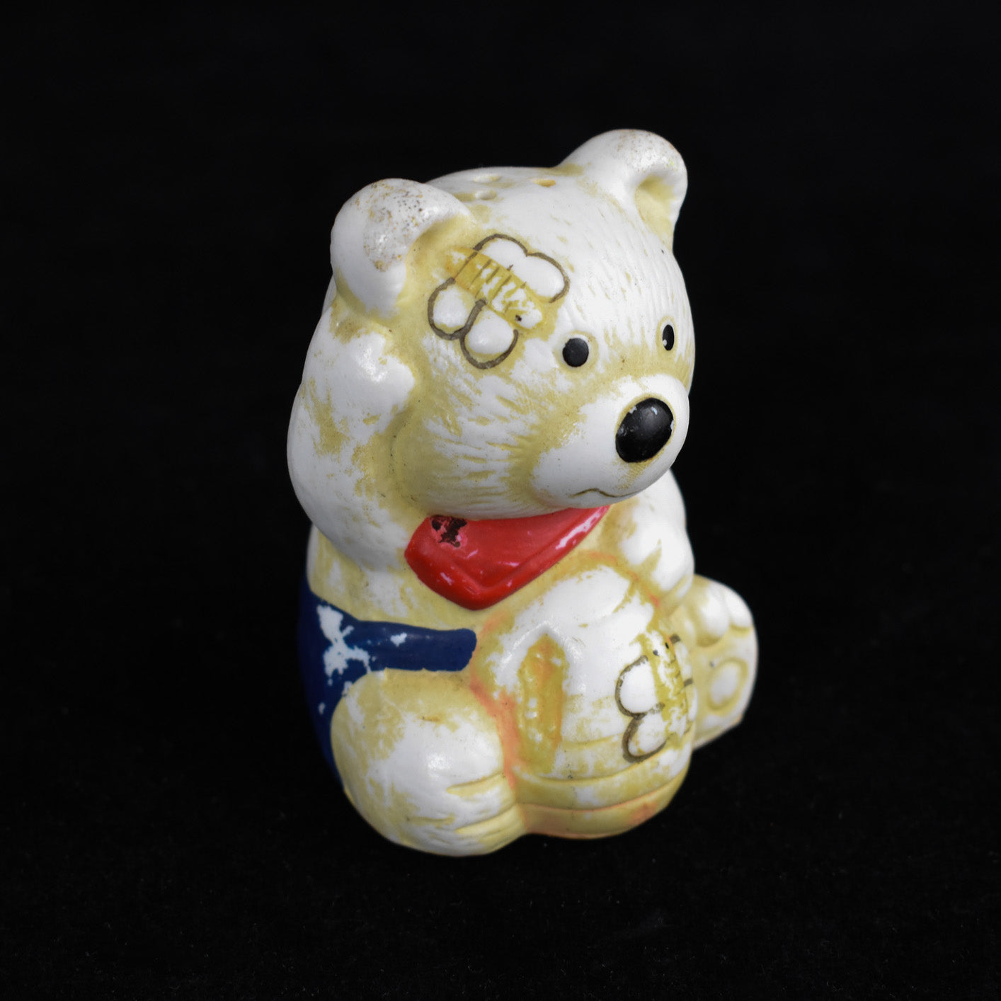 Vintage Bear Salt Shaker 3in Teddy Bear Used Salt & Pepper Shaker