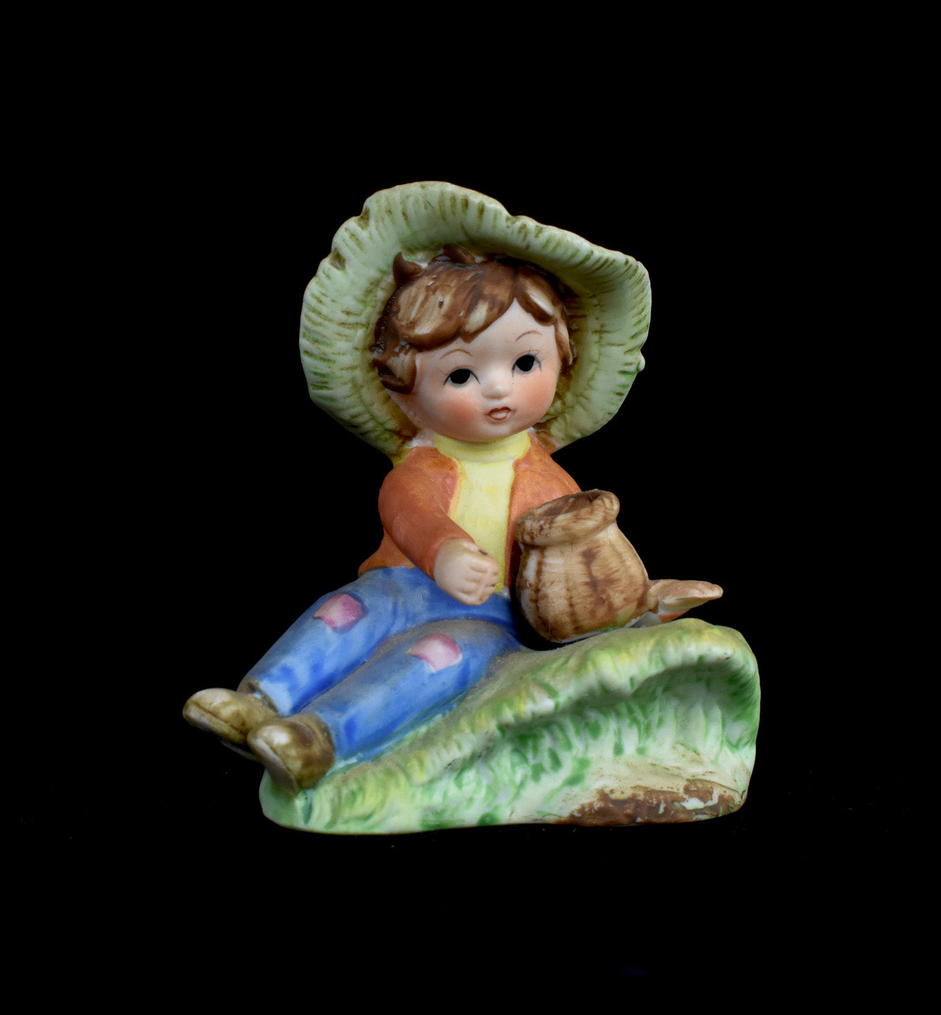 Ceramic Figure Young Boy 3 inch Figure Used