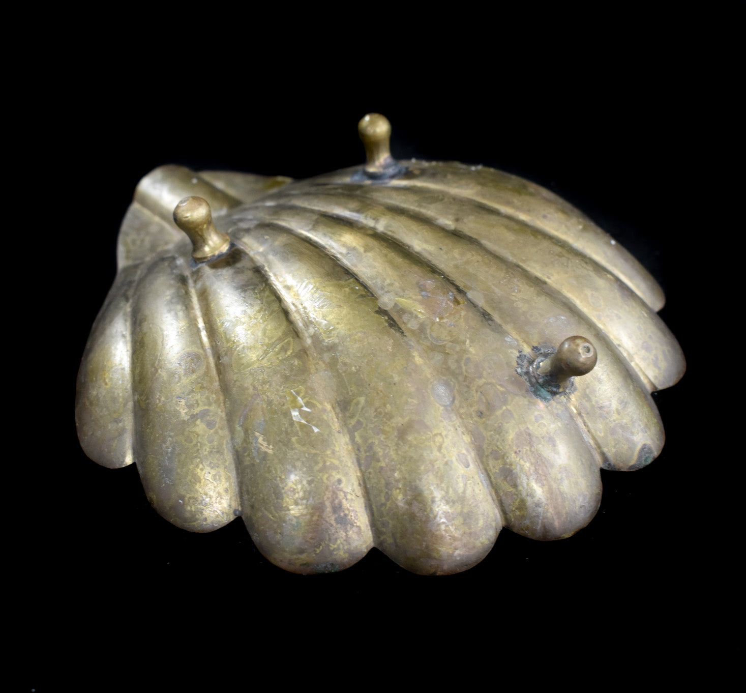 Metal Penco Brass Seashell Shell Vintage Ash Tray Used 6inch