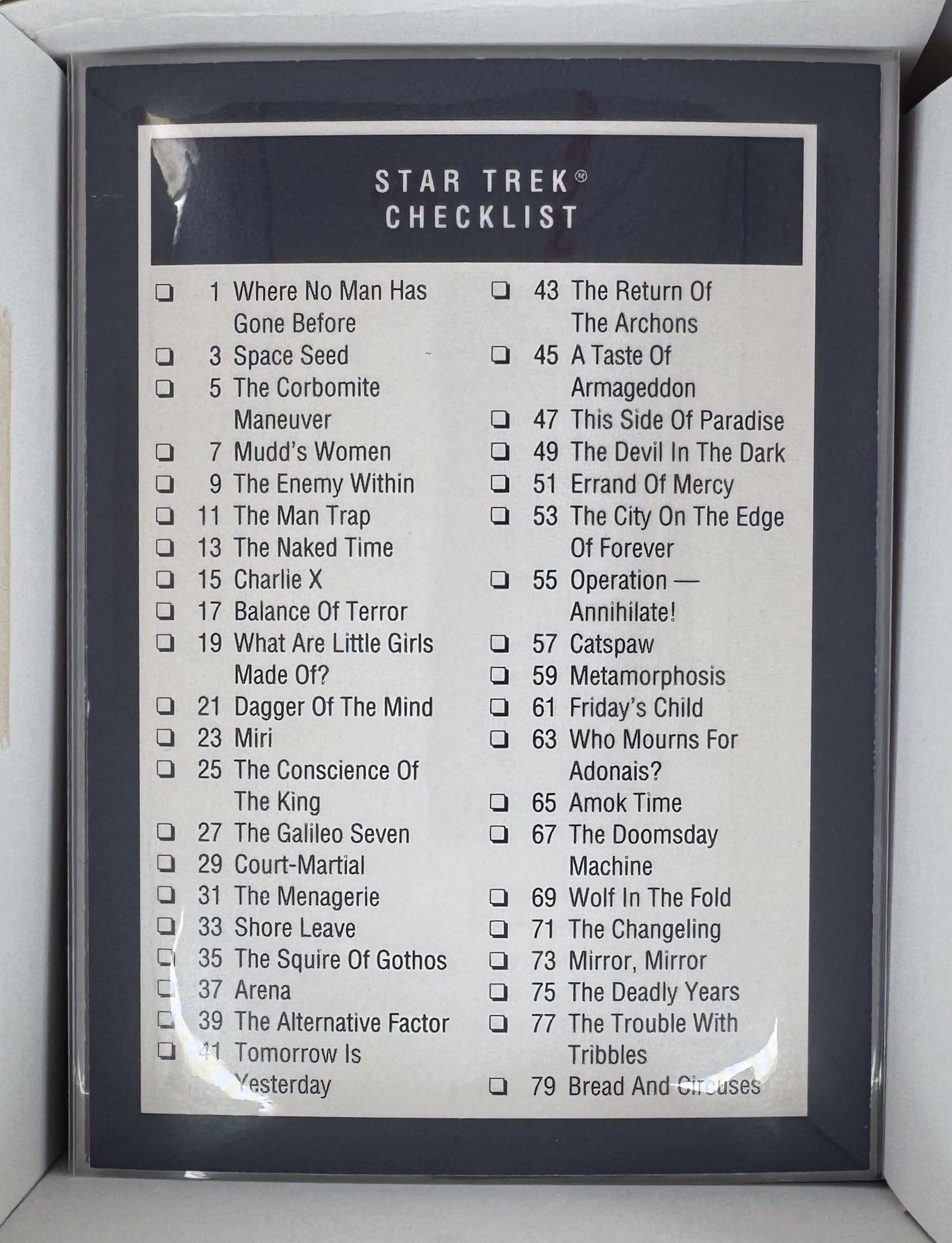 Star Trek Cards 89