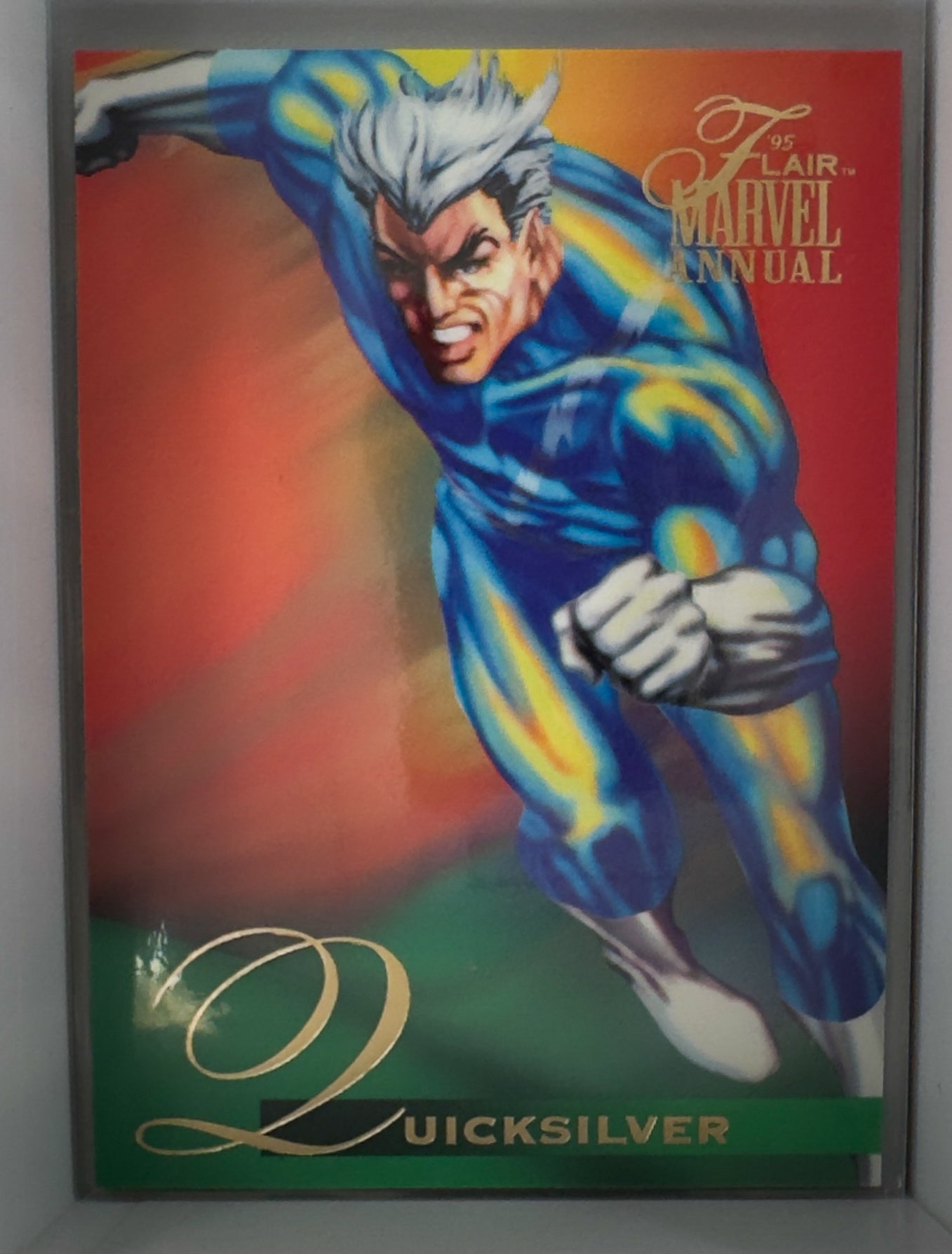 Quicksilver's Quest Marvel Annual 1995 Marvel Comics Card NO.114 Quicksilver