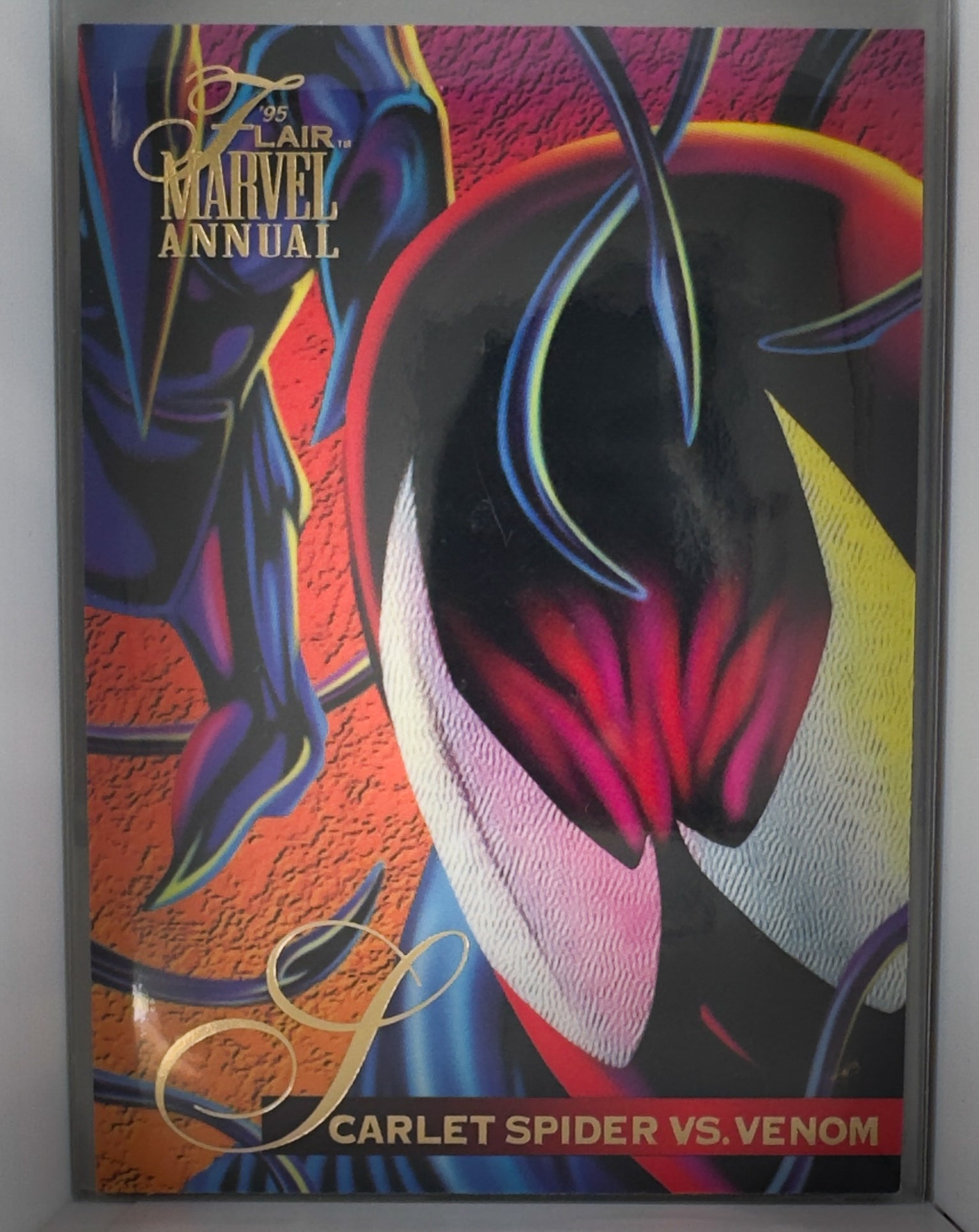Scarlet Spider vs.Venom Baptism of Fire Marvel Annual Flair 1995 Card No.65
