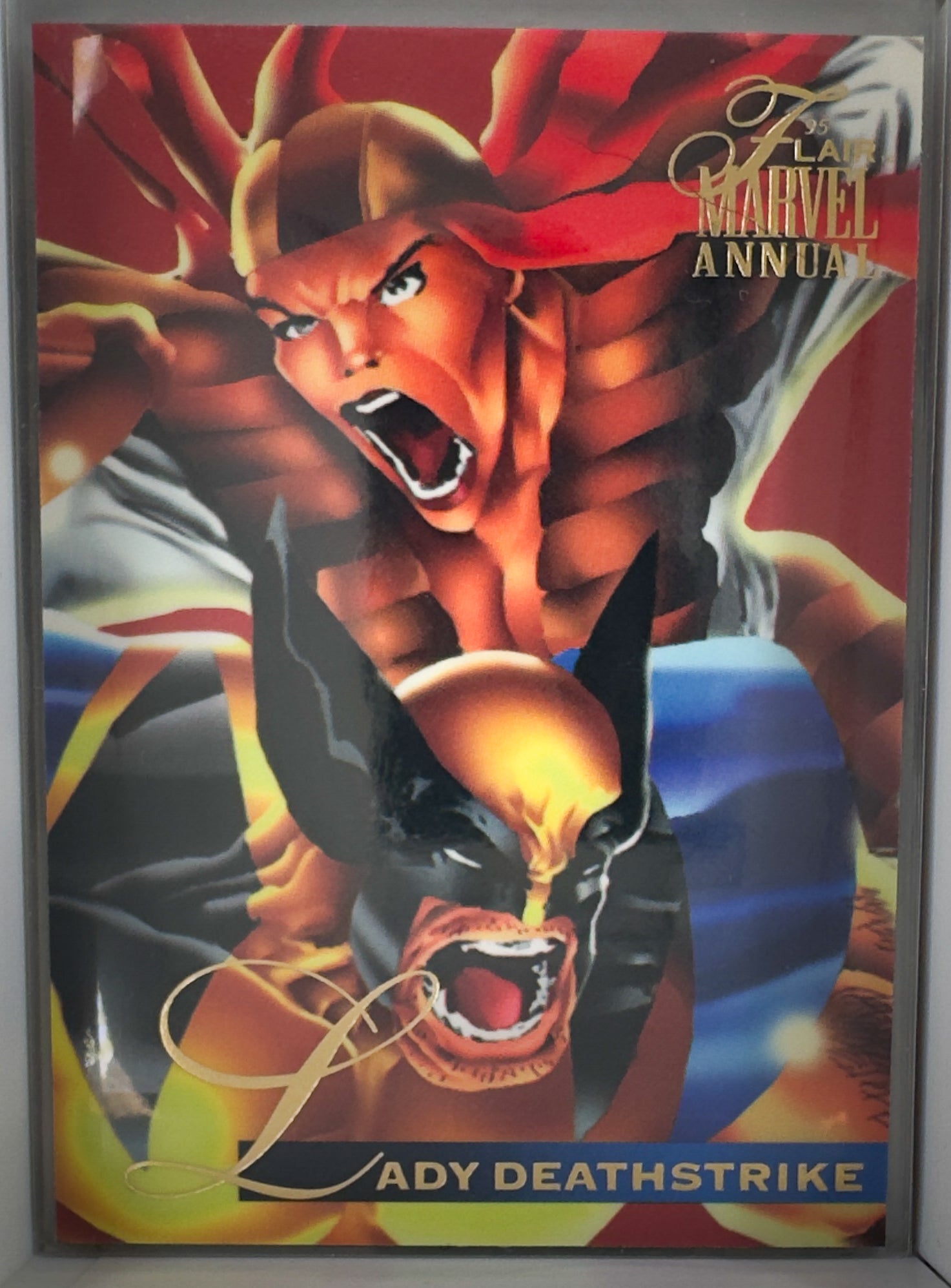 Lady Deathstrike Attacks! Marvel Annual Flair 1995 Card NO.38 Lady Deathstrike