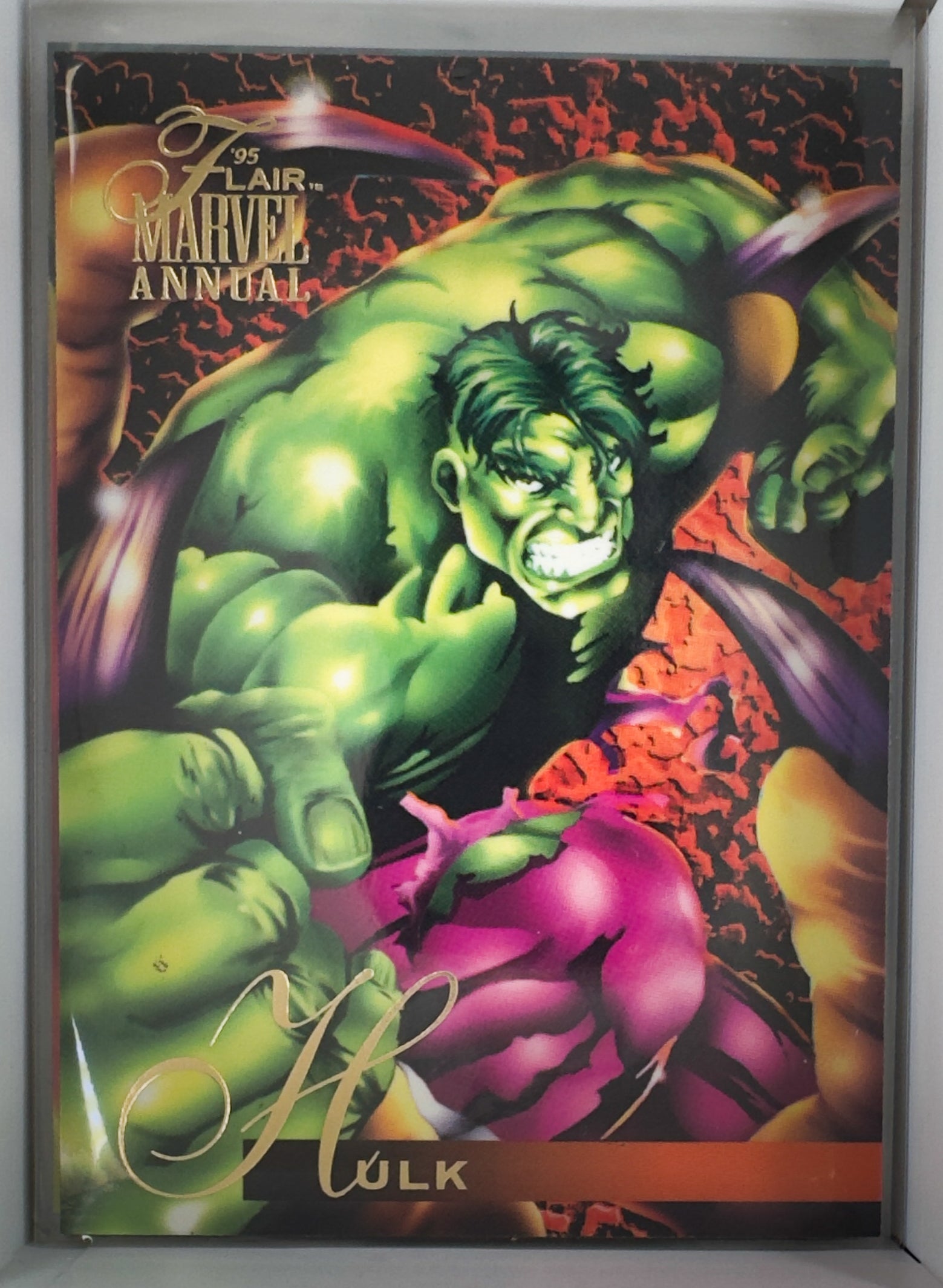Hulk The Troyjan War Marvel Annual 1995 Flair Card No.82