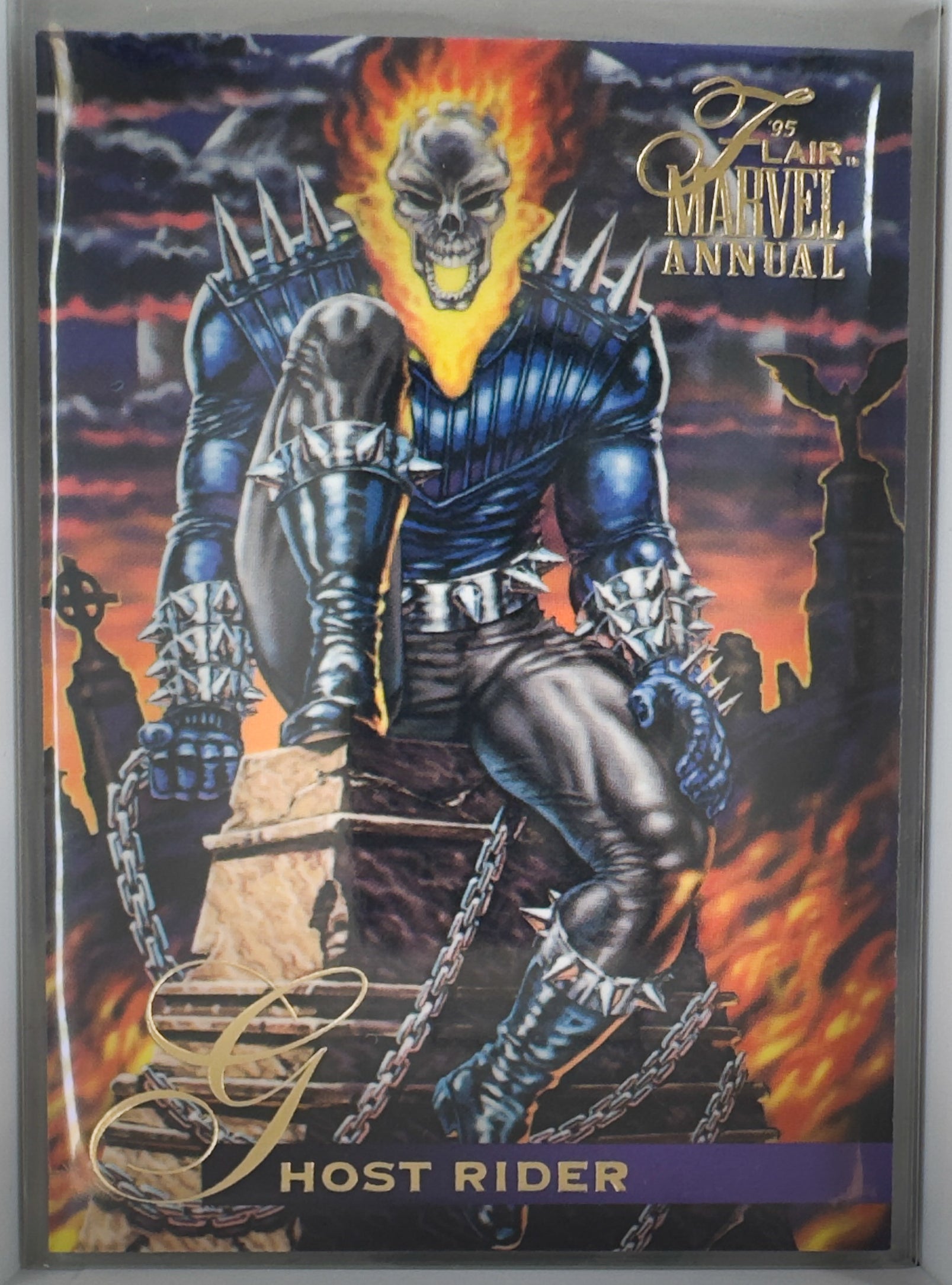 Ghost Rider Ghost Rider Reborn Marvel Annual 1995 Flair Card No.123