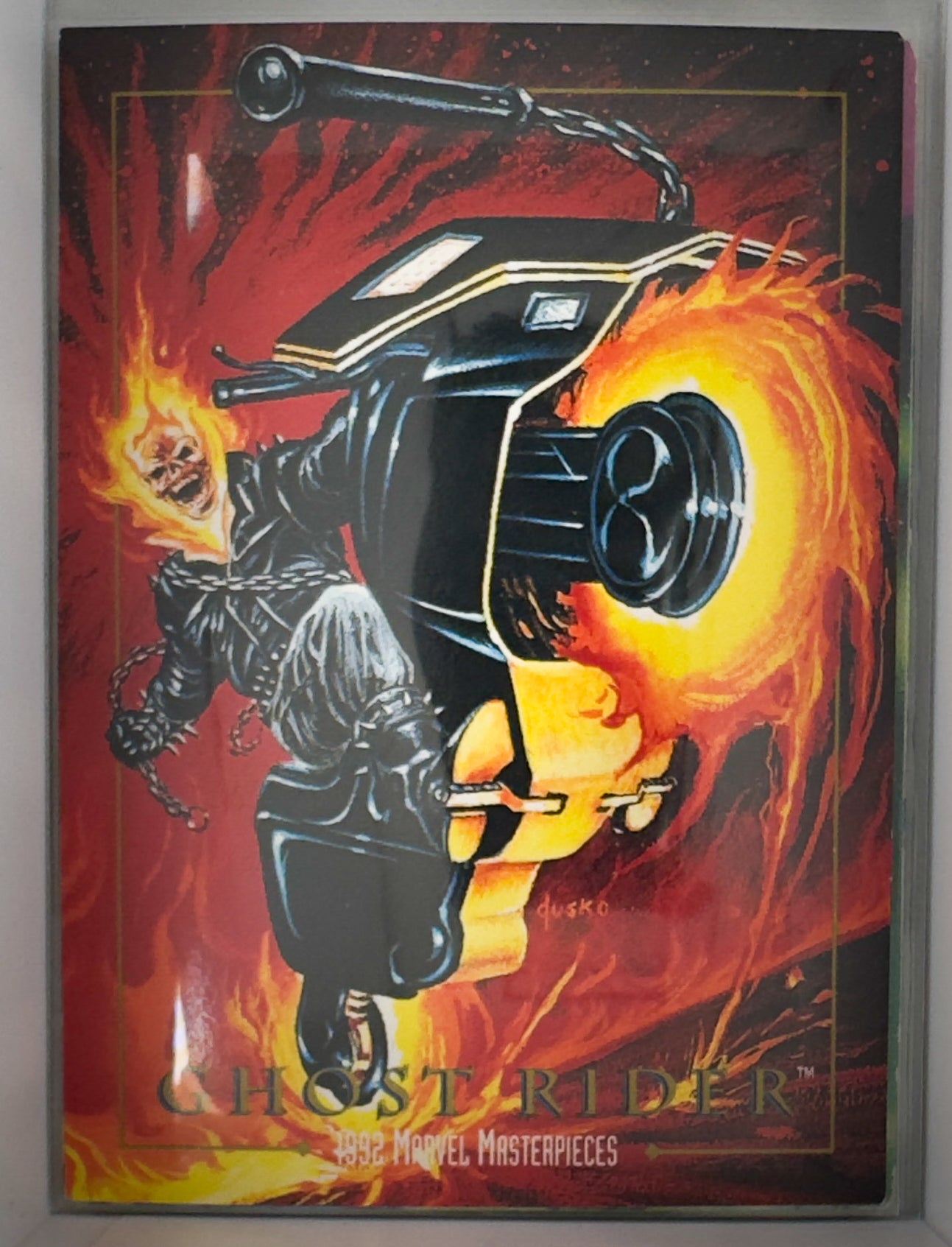 Ghost Rider Marvel Masterpieces 1992 Skybox Card No. 37 Marvel Comics
