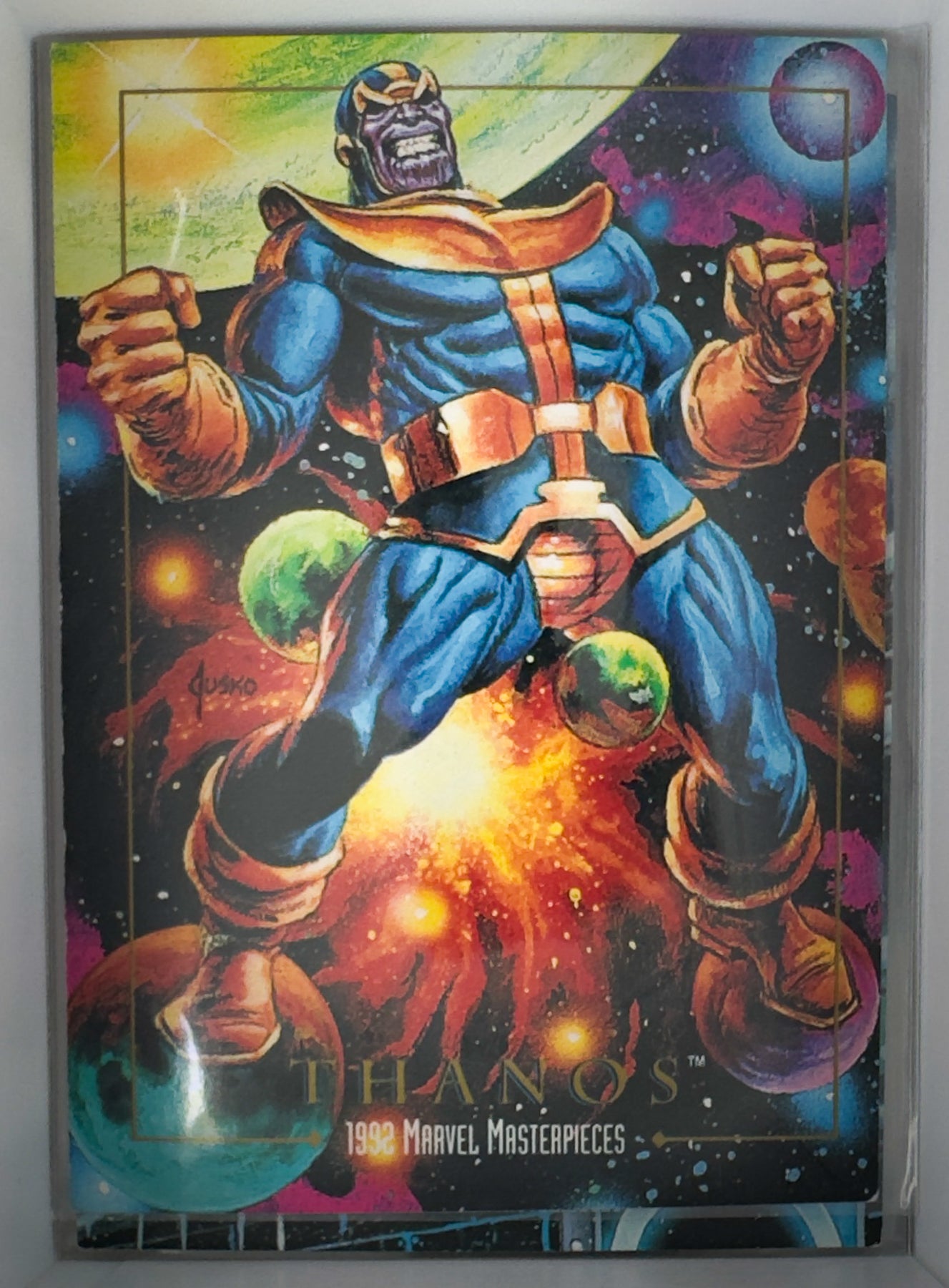 Thanos Marvel Masterpieces 1992 Skybox Card No. 83 Marvel Comics