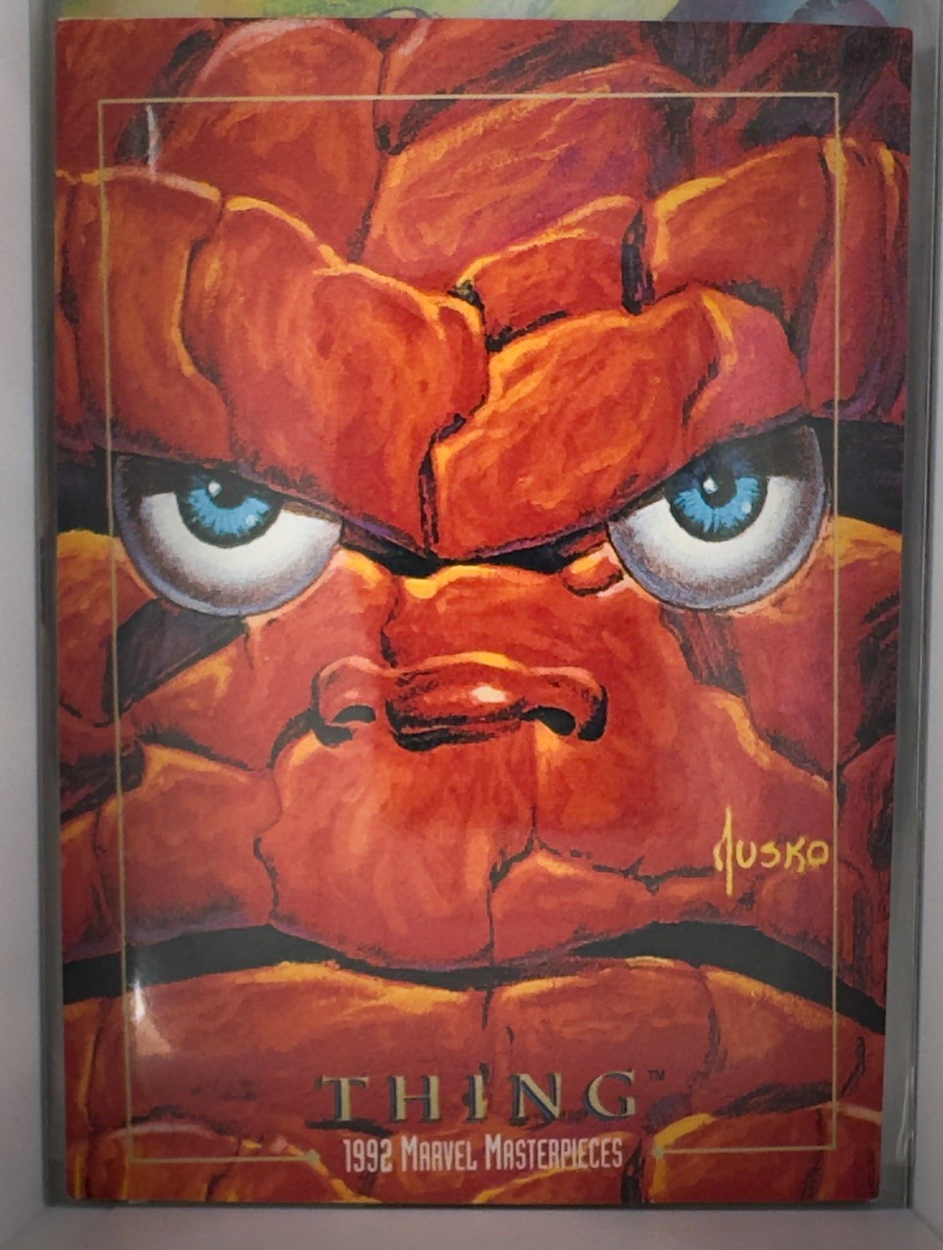 Thing Marvel Masterpieces 1992 Skybox Card No. 91 The Thing