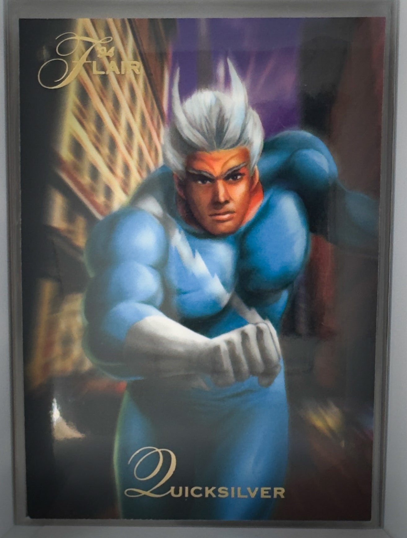 Quicksilver Brotherhood of Evil Mutants Flair 1994 Marvel Comics NO.13