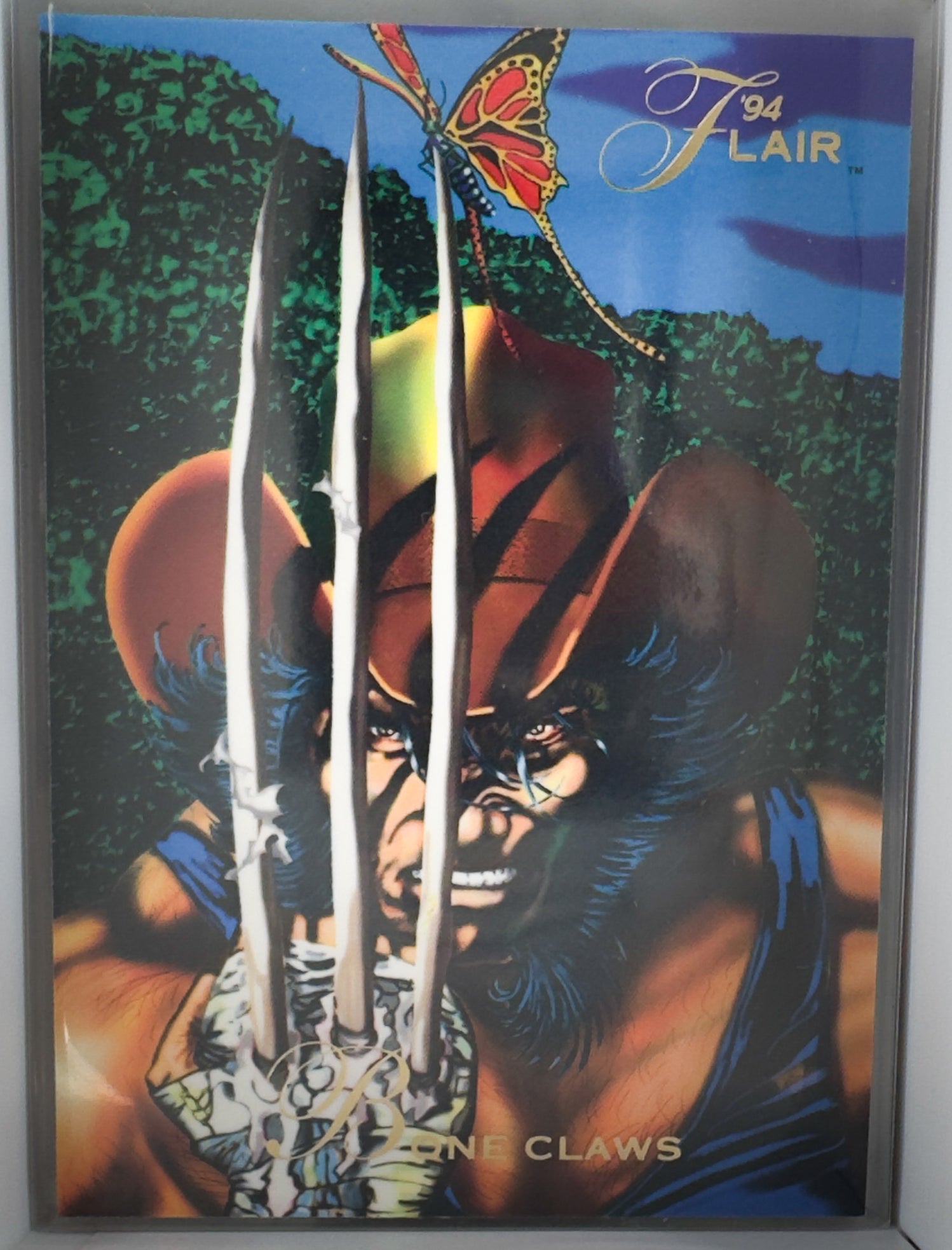 Bone Claws Flair 1994 Marvel Comics NO.119. Wolverine Leaves the X-men