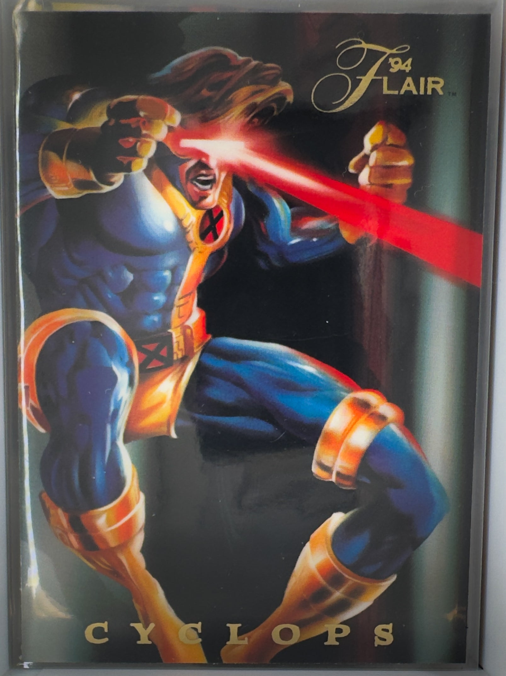 Cyclops Flair 1994 Marvel Comics Chase 2 of 18 Power Blast