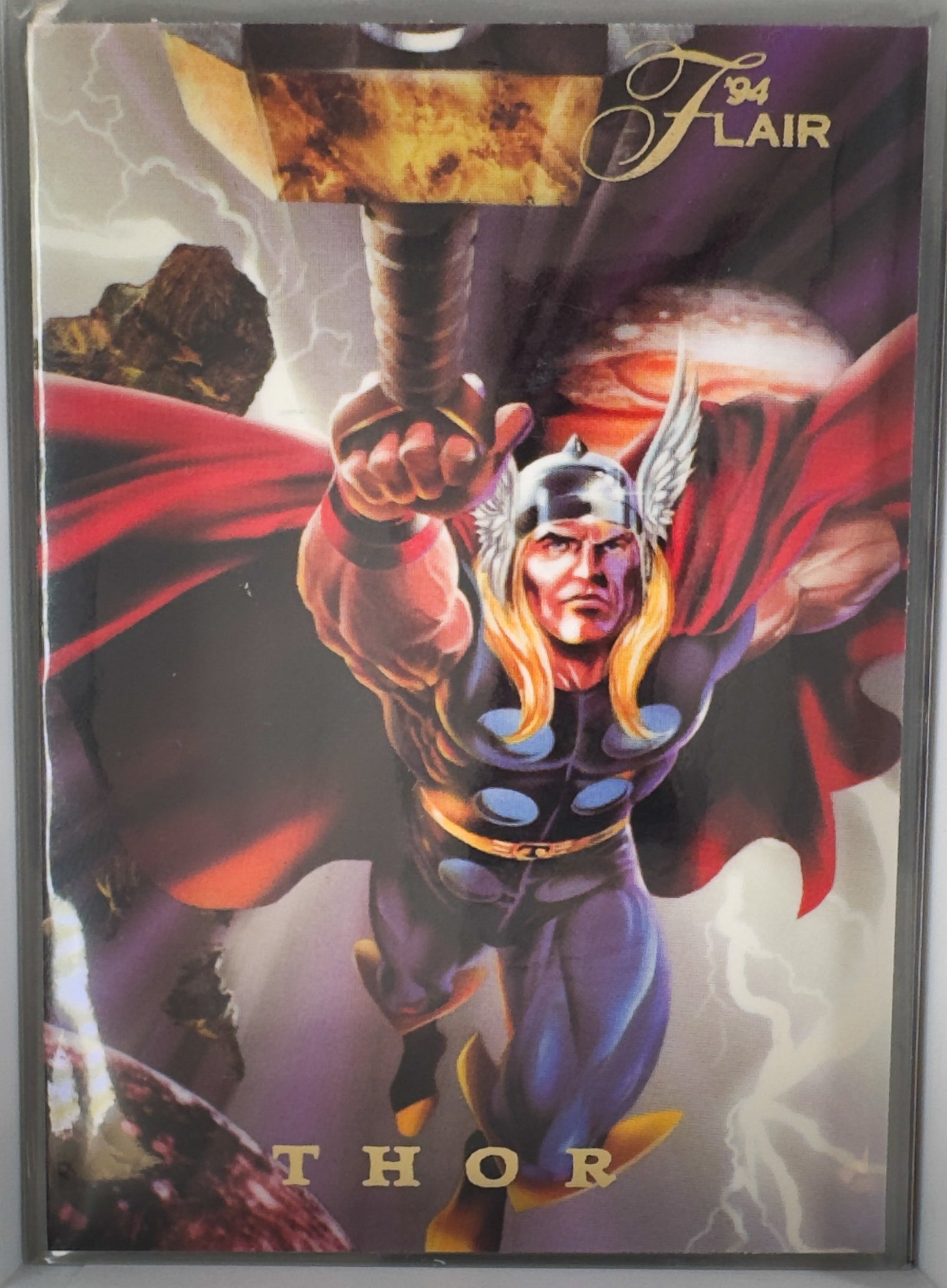 Thor Flair 1994 Marvel Comics Power Blast 13 of 18 Chase