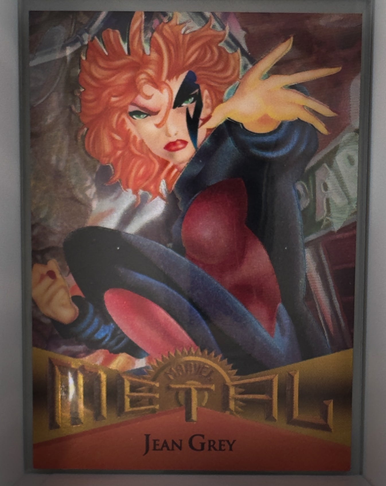 Jean Grey Alternate X Ken Lashley Dimitri Bassoukas Marvel Metal 1995 Card No.6