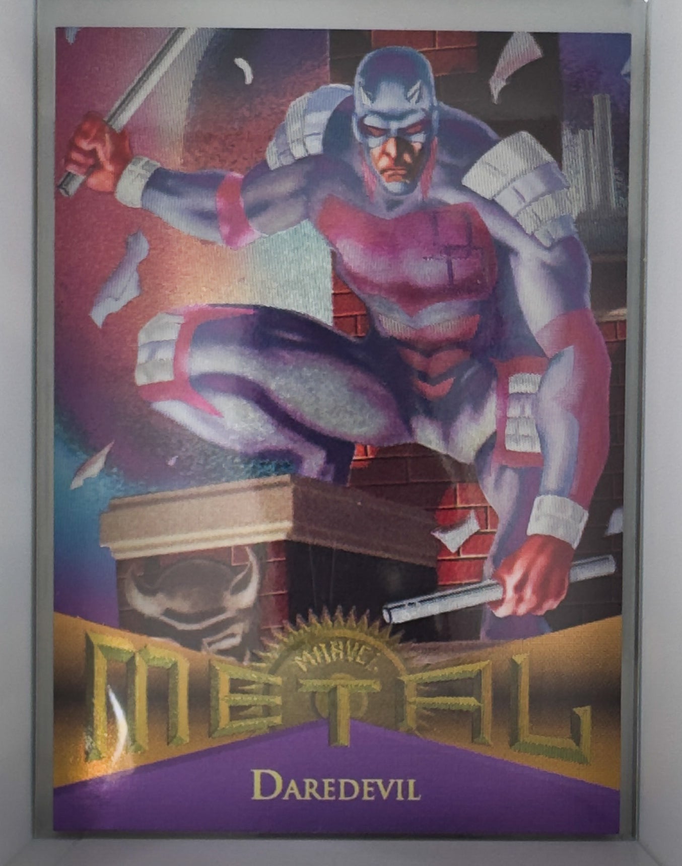 Daredevil Marvel Universe Mike Manley Lehigh Colortronics Marvel Metal 1995 No.28