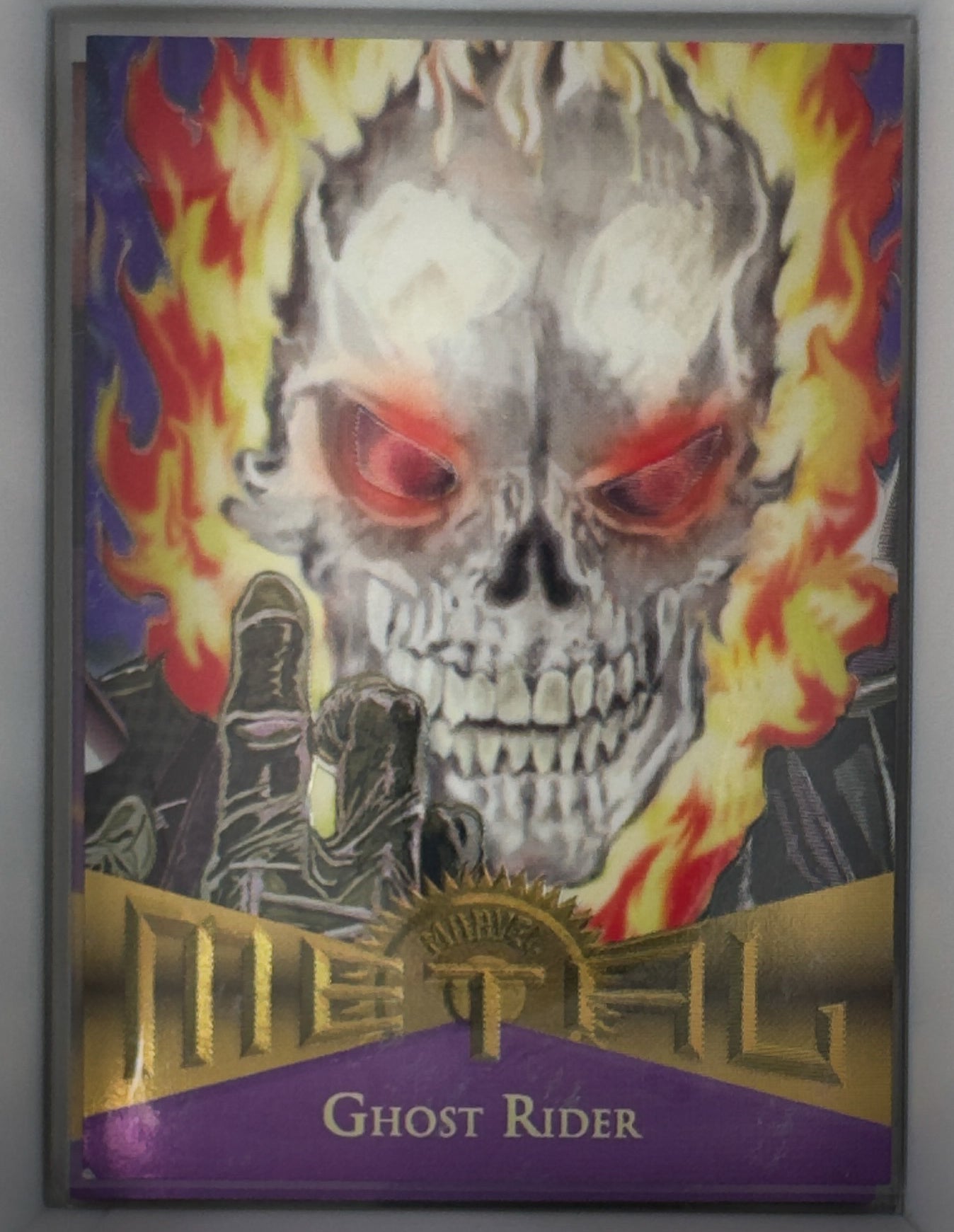 Ghost Rider Midnight Sons Tom Kyffin Lehigh Colortronics Marvel Metal 1995 Card No.59