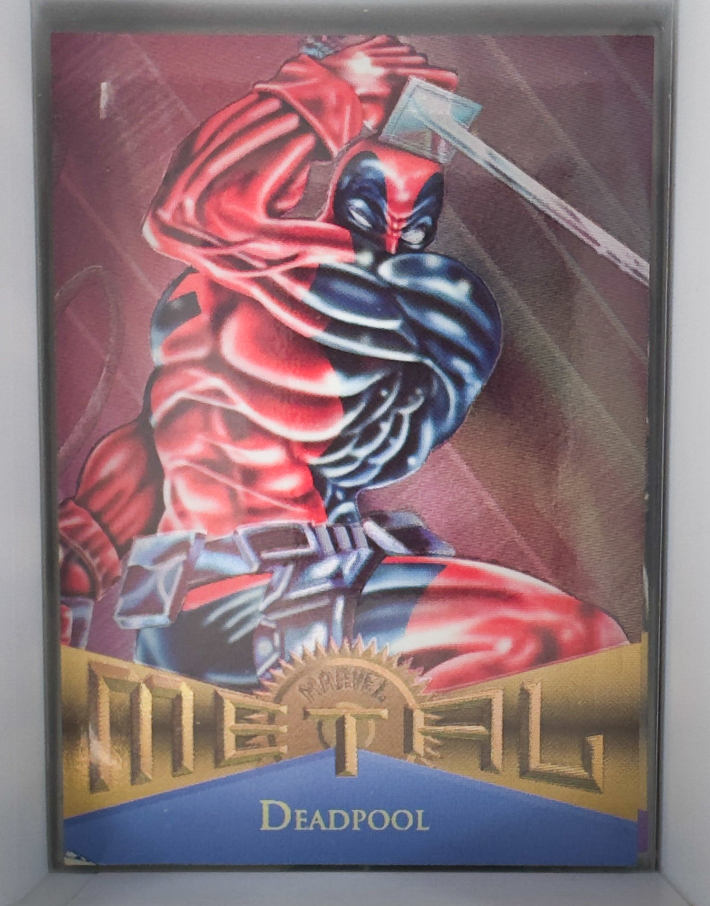 Deadpool X-Men Tony Santini, Jim Edwards Marvel Metal 1995 Card No.92