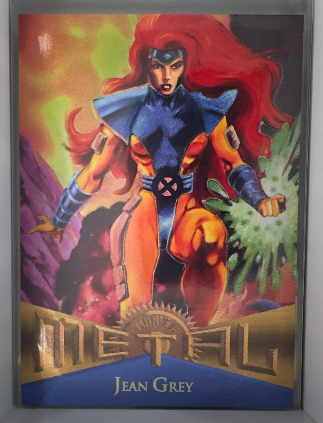 Jean Grey X-Men Kevin Hopgood, Kevin Hopgood Marvel Metal 1995 No.27
