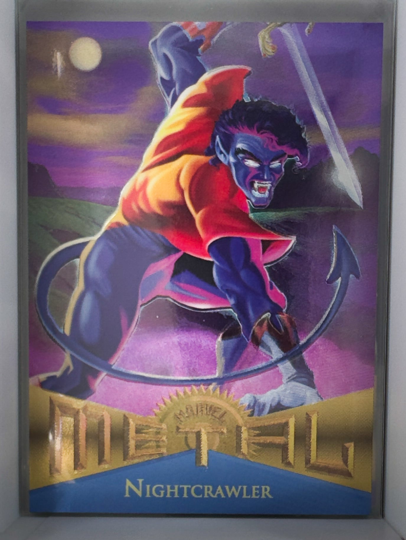 Nightcrawler X-Men David Boller Tractor Marvel Metal 1995 No.108