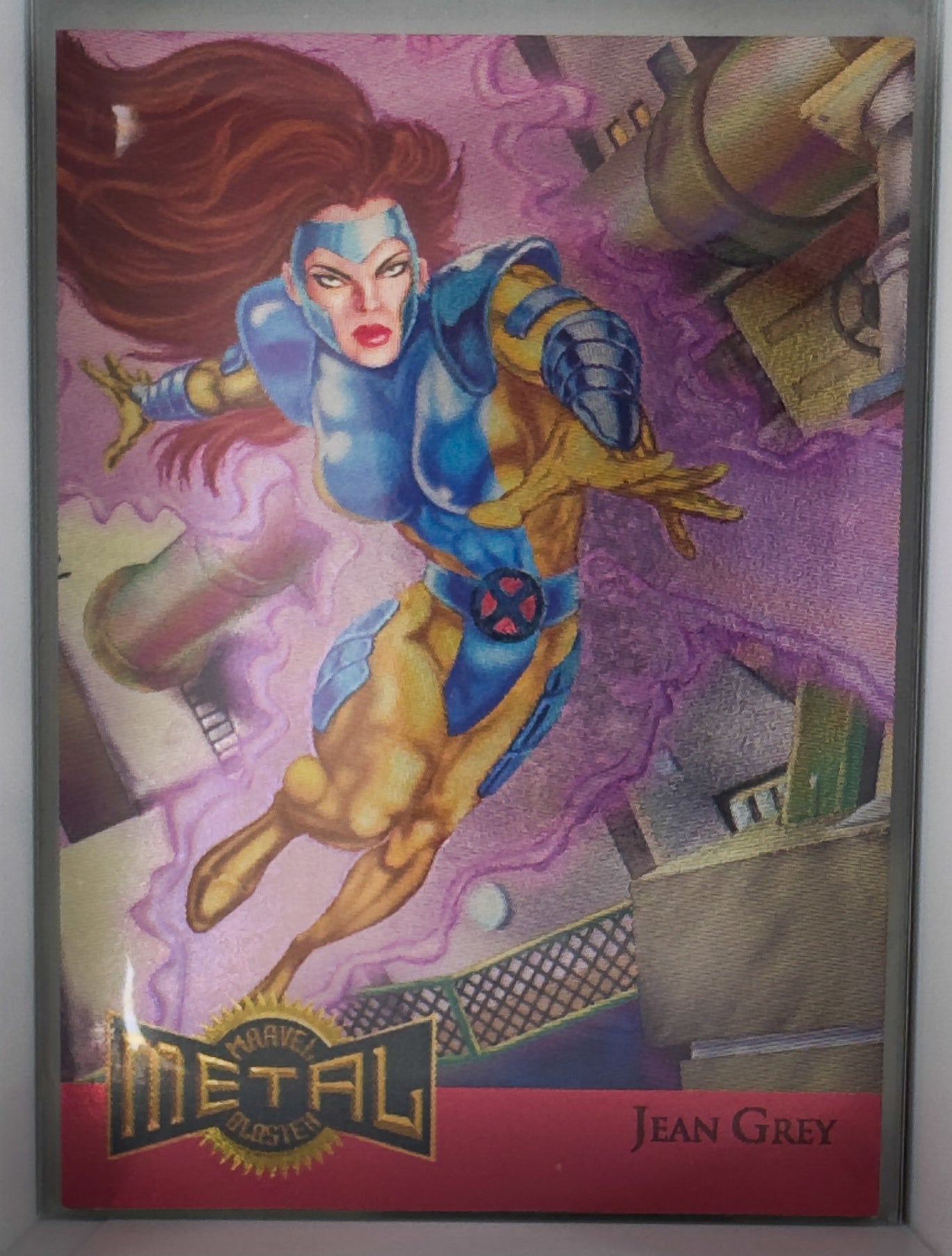 Jean Grey Gold Blaster Marvel Metal 1995 8 of 18 Limited Edition Foil1