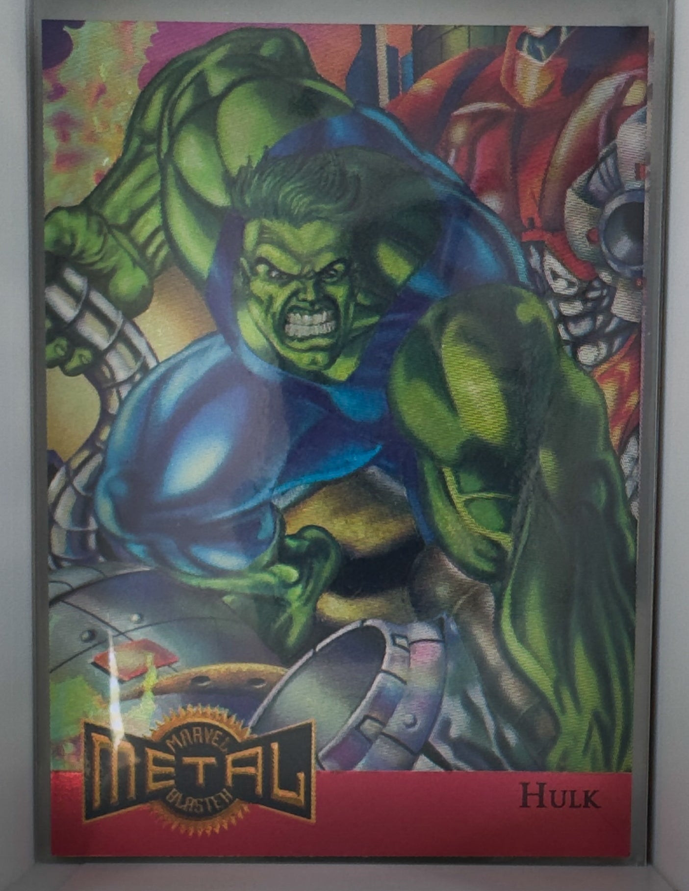 Hulk Metal Blaster Marvel Metal 1995 5 of 18 Limited Edition Foil