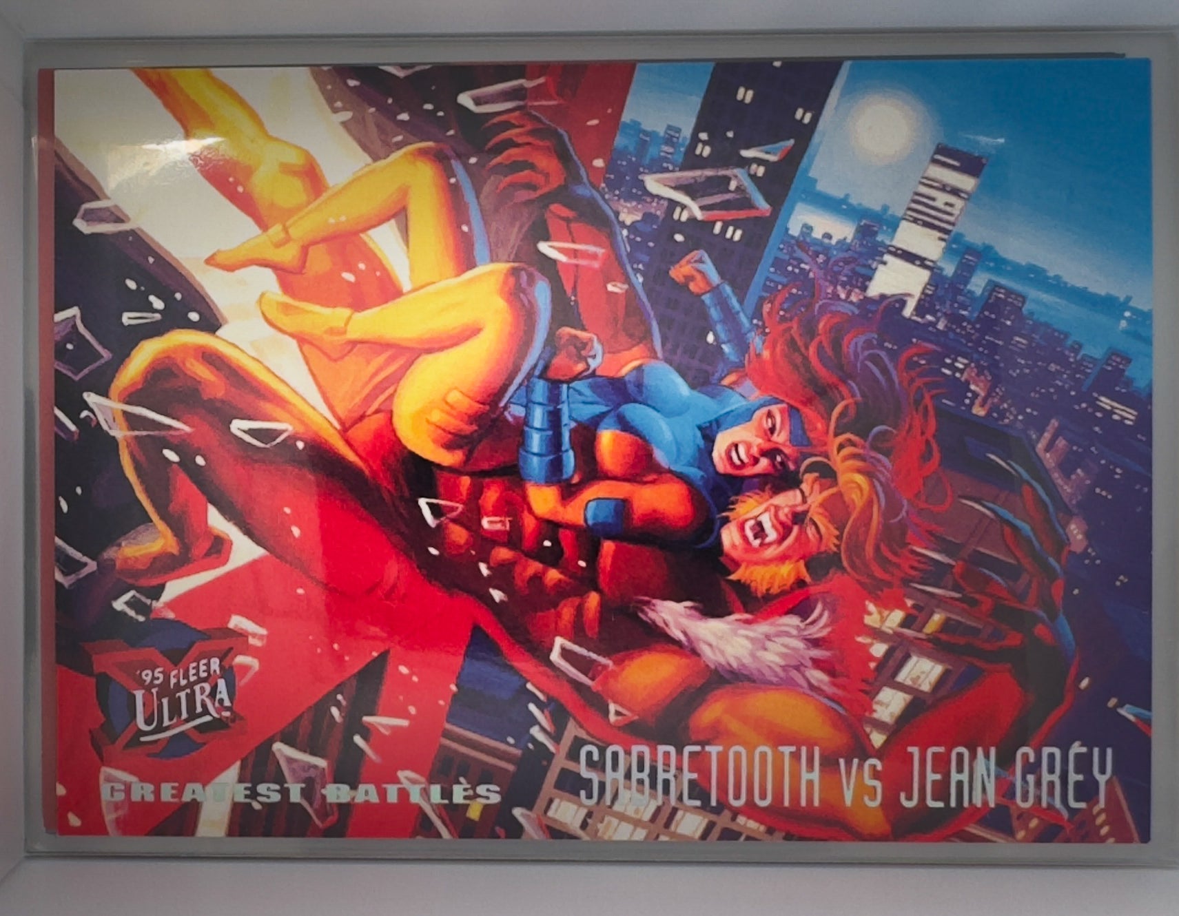 Marvel Fleer Ultra 1995 X-Men Card No.138 Sabretooth Vs Jean Grey Greatest Battles