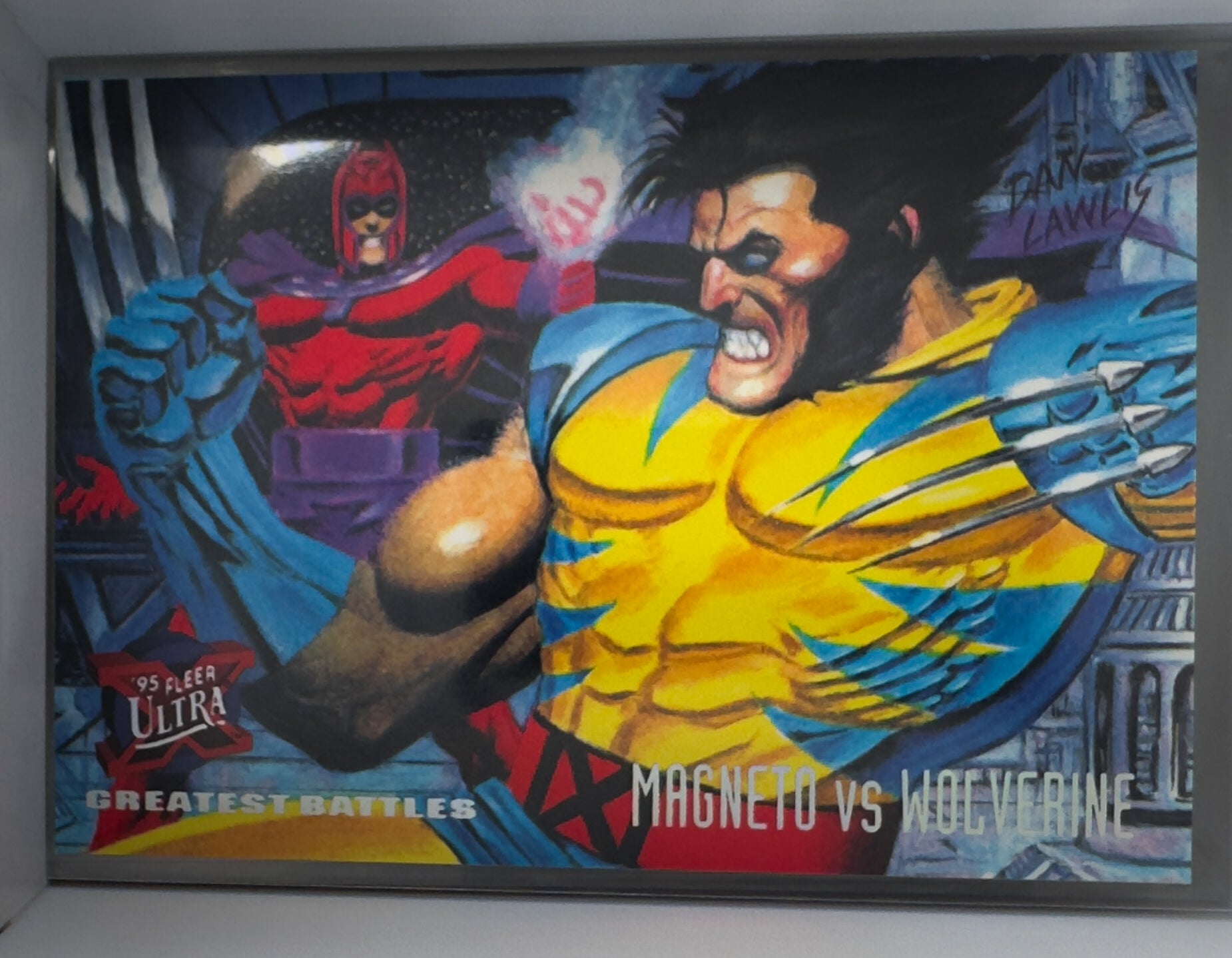 Marvel Fleer Ultra 1995 X-Men Card No.134 Magneto Vs Wolverine 