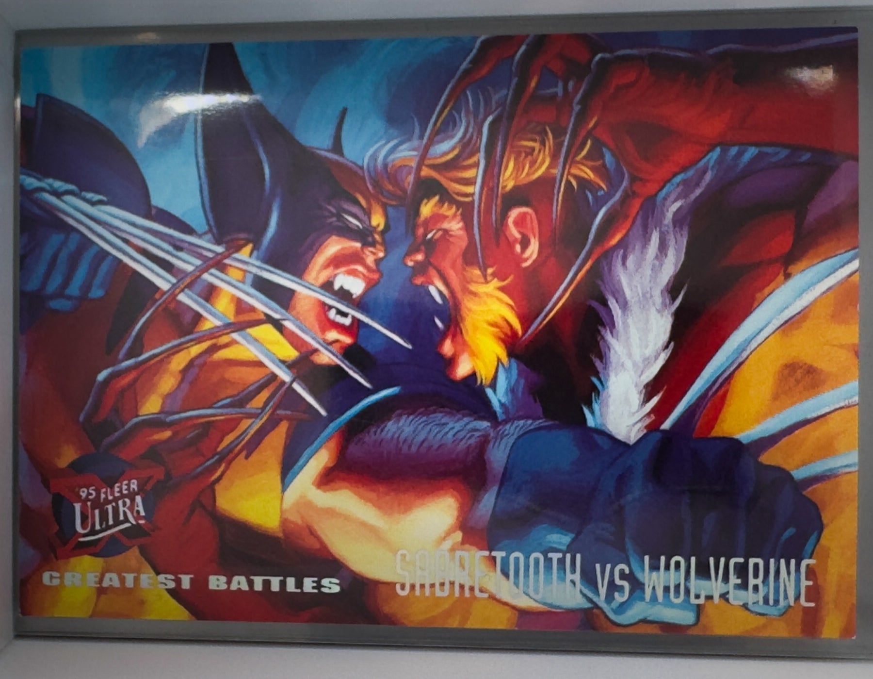 Marvel Fleer Ultra 1995 X-Men Card No.139 Sabretooth Vs Wolverine