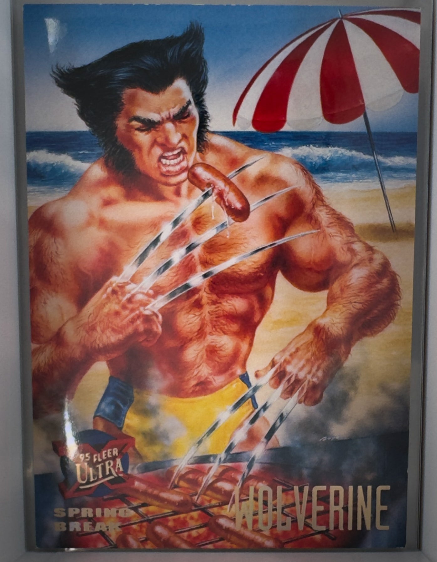 Marvel Fleer Ultra 1995 X-Men Card No.149 Wolverine Spring Break