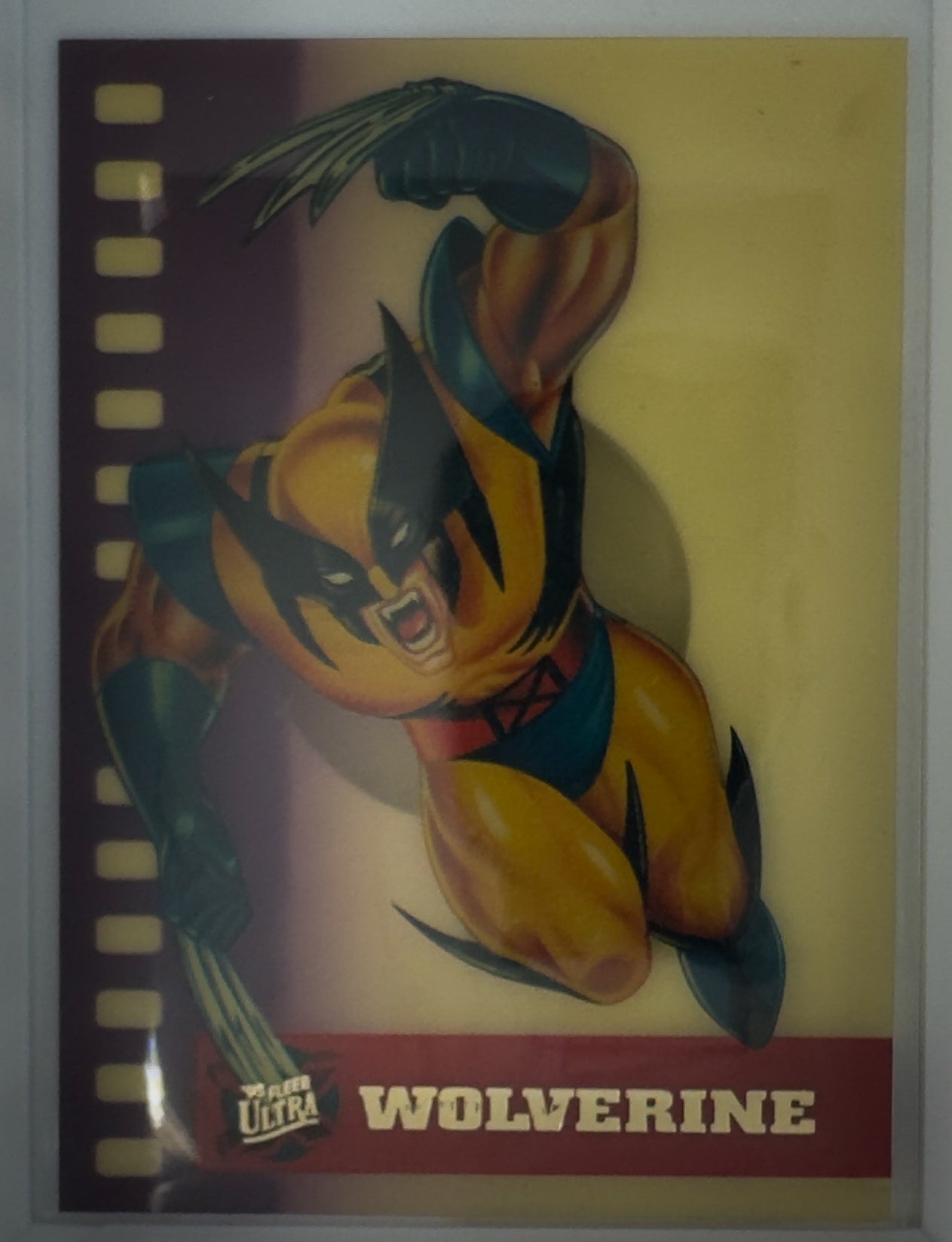 Marvel Fleer Ultra 1995 X-Men Card No. 10/10 Wolverine Suspended Animation