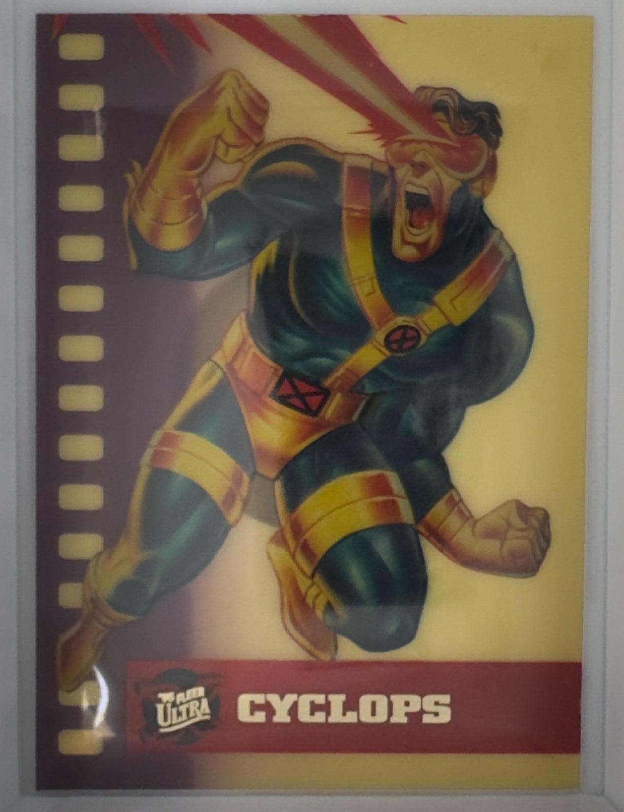 Marvel Fleer Ultra 1995 X-Men Card No. 2/10 Cyclops Suspended Animation