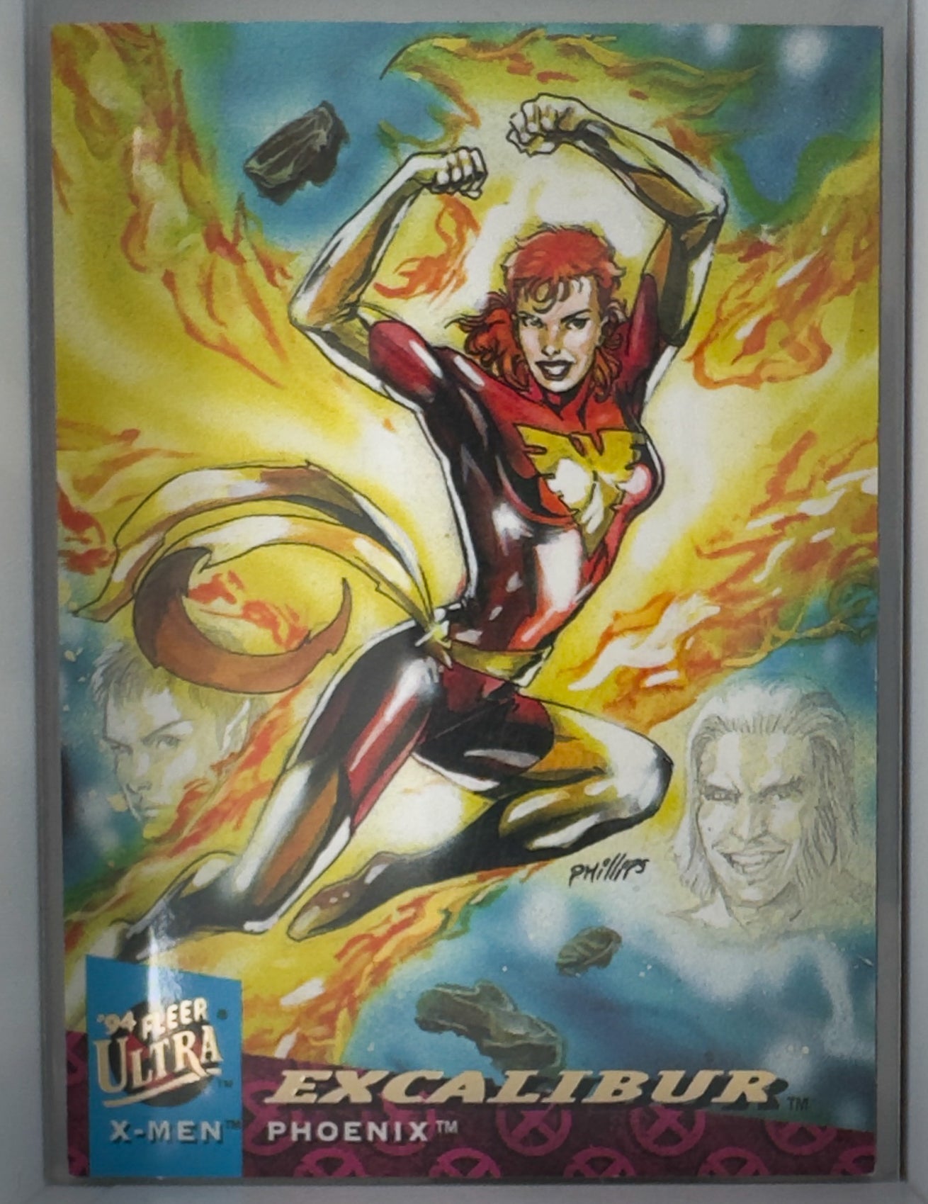 Marvel Fleer Ultra 1994 X-Men Card No.123 Phoenix Excalibur Part 3